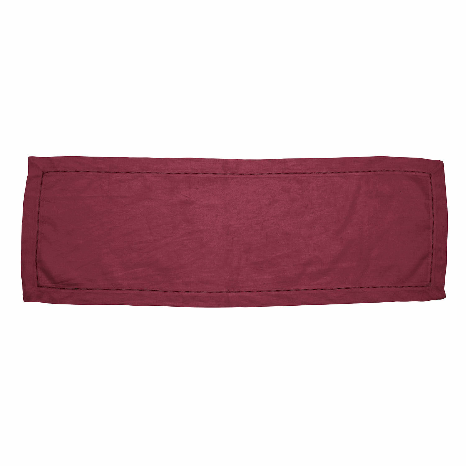 bordeaux Runner da tavola in lino bordeaux, design semplice per decorazioni eleganti della tavola