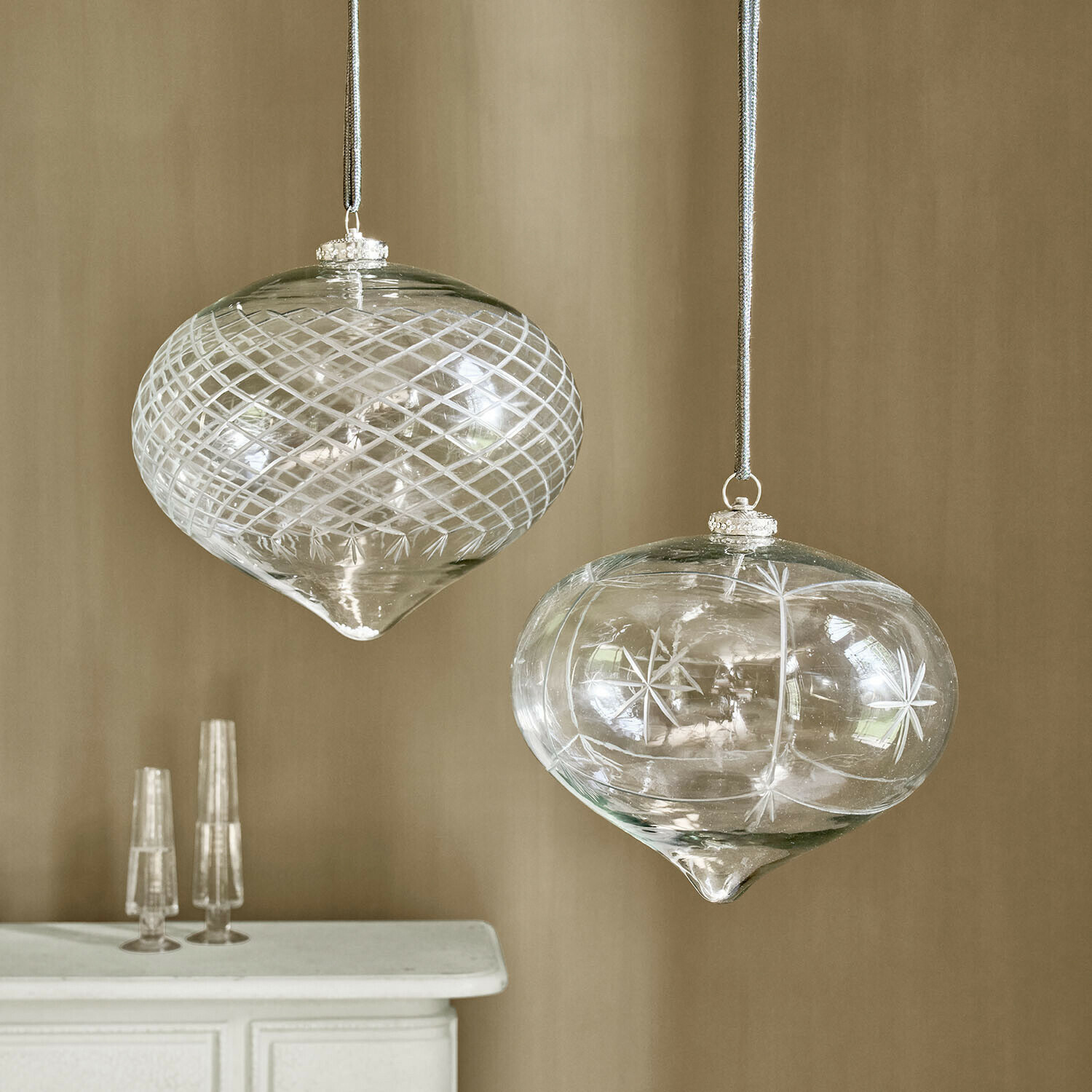 Coppia di decorazioni natalizie Péralise