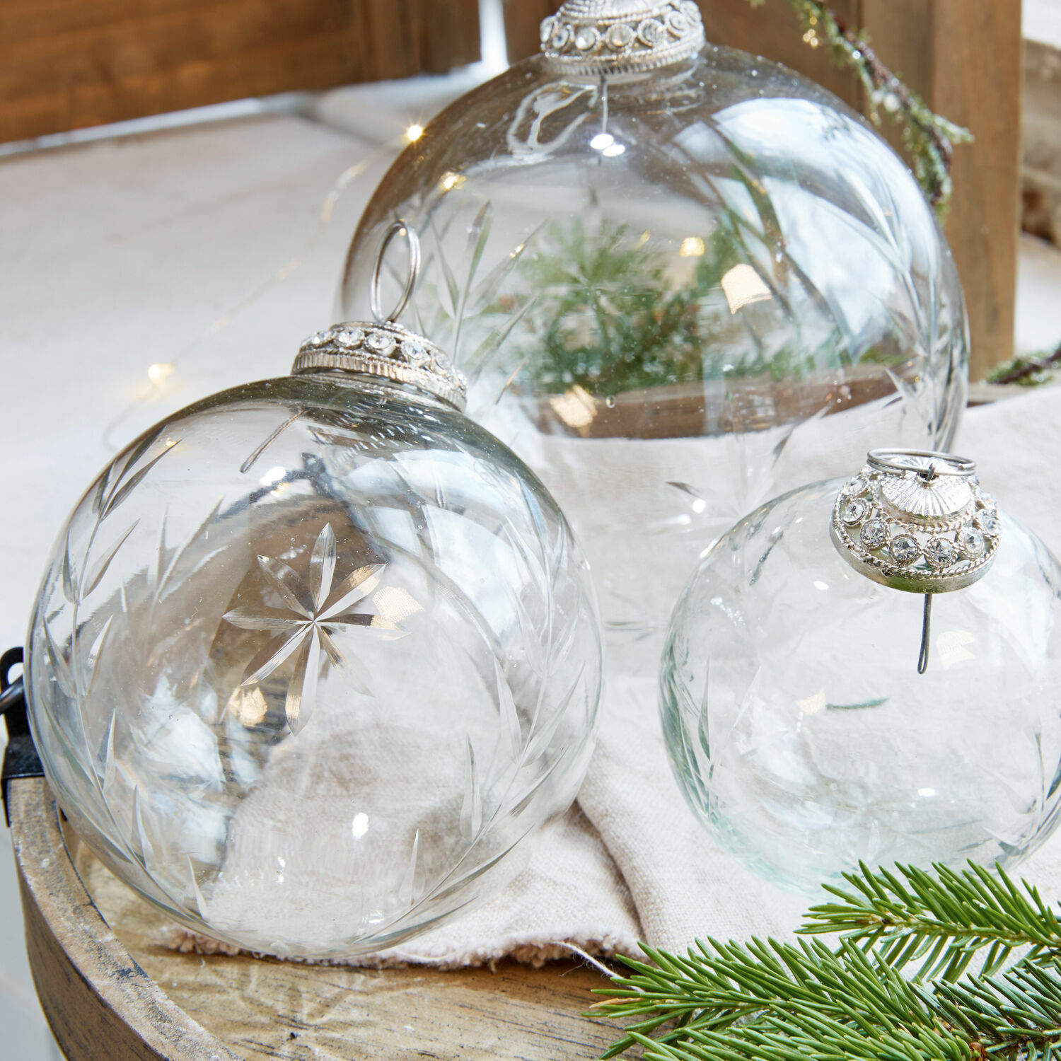 Set di 8 decorazioni natalizie Glaster