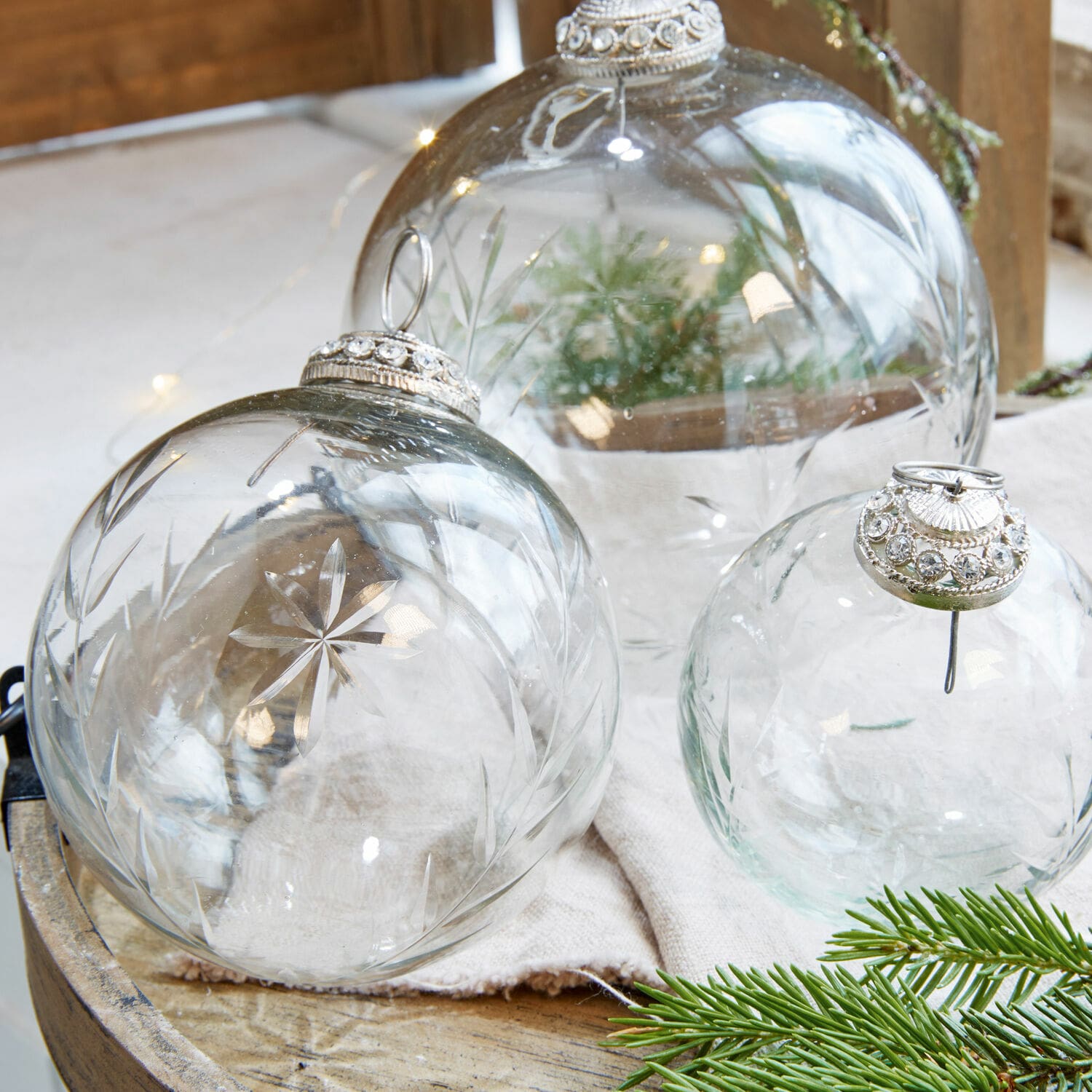 Set di 8 decorazioni natalizie Glaster