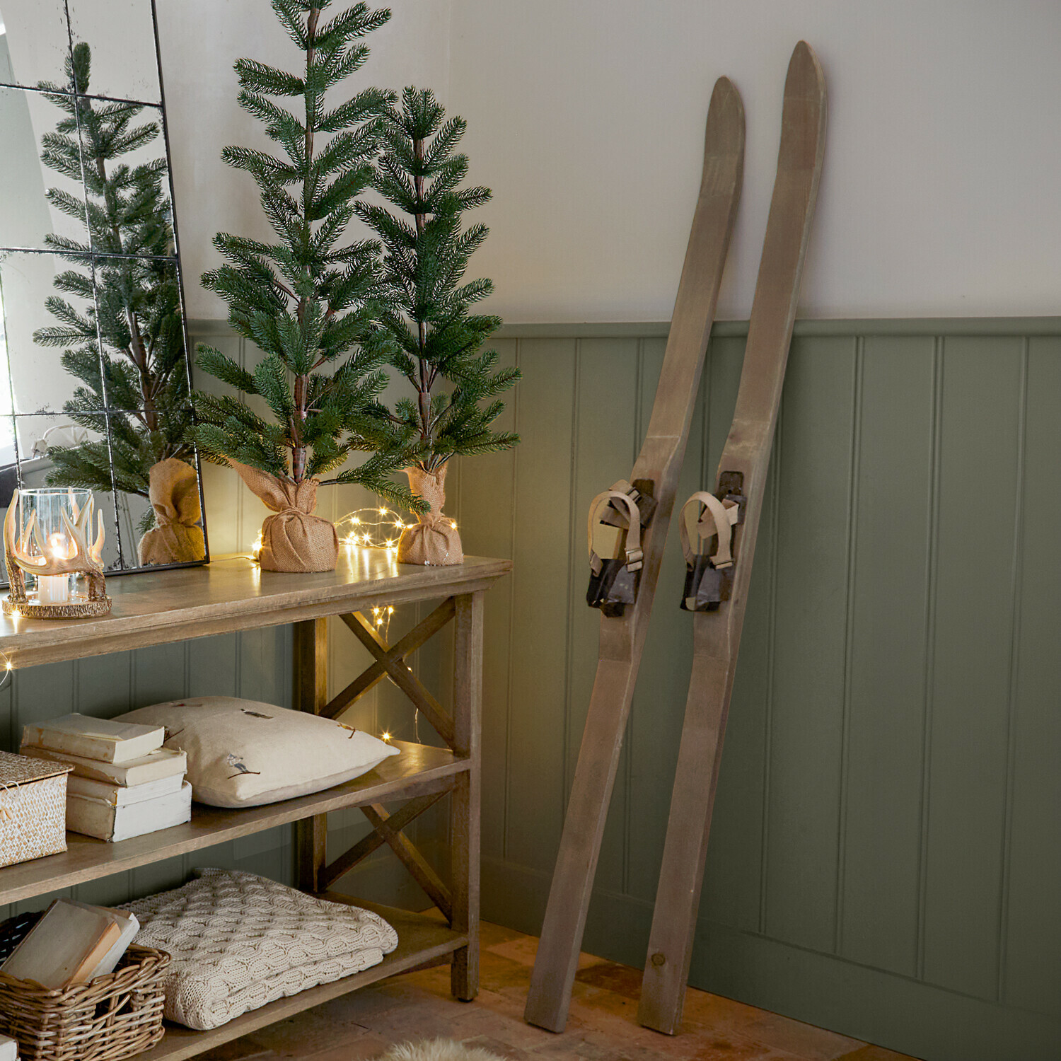 Coppia di sci decorativi Lambeth