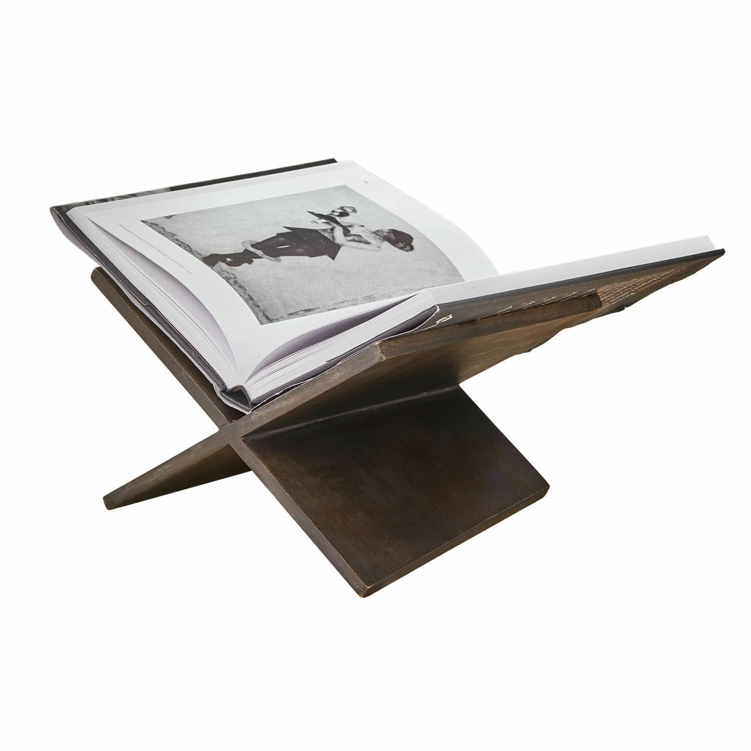 Supporto per libri Rialenca Supporto per libri in legno scuro a forma di croce, perfetto per una lettura comoda e decorazione