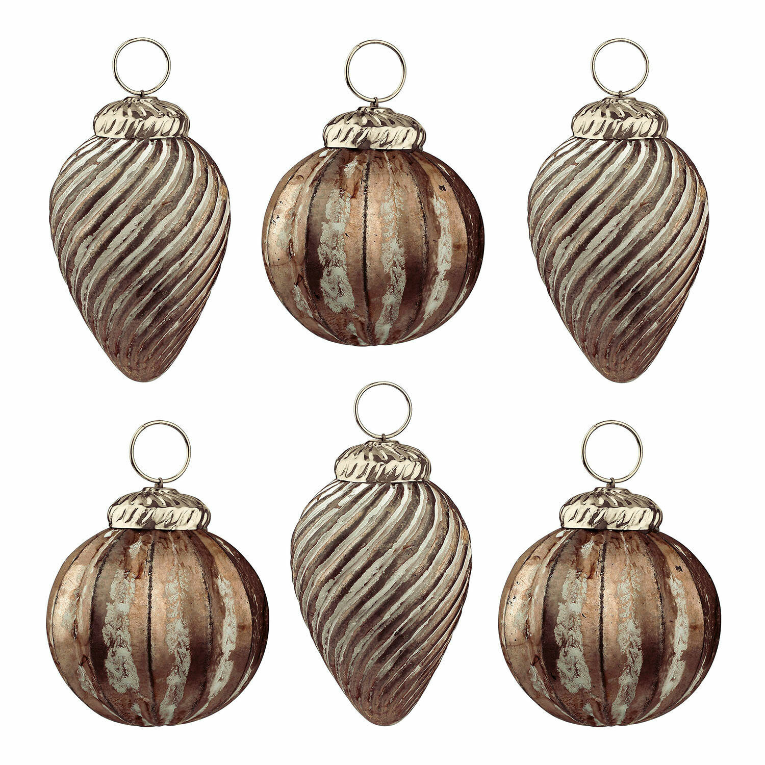 Set di 6 decorazioni natalizie Miras