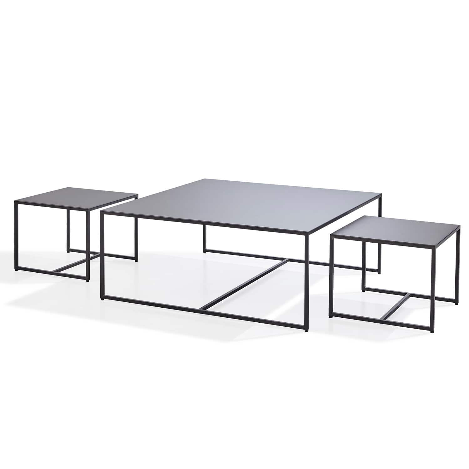 Set di 3 tavolini da salotto Trinitas
