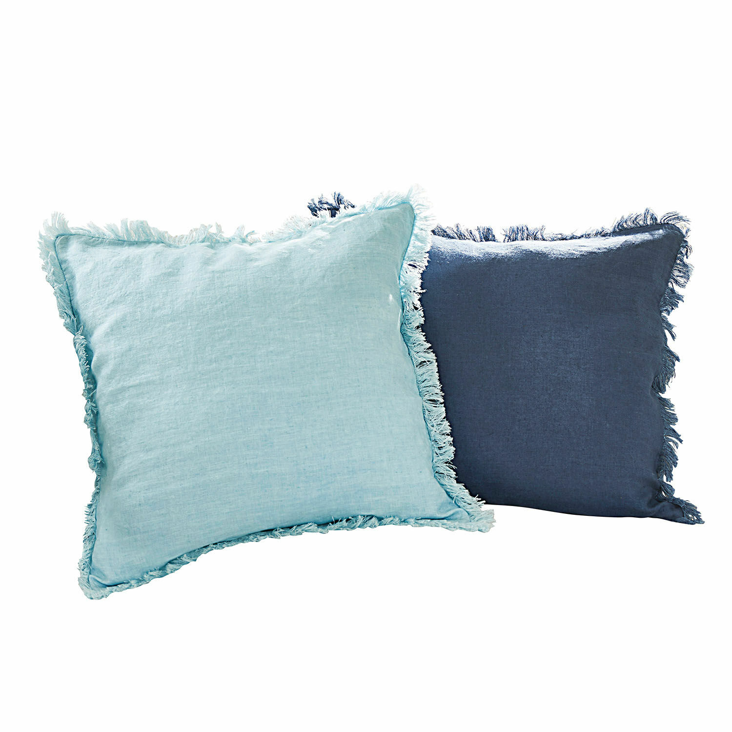 turchese/blu Set di 2 federe Quebo in lino turchese e blu per decorare con stile gli interni