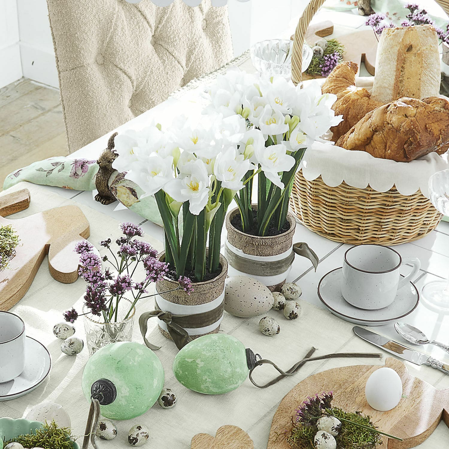 Coppia di fiori decorativi Soralen