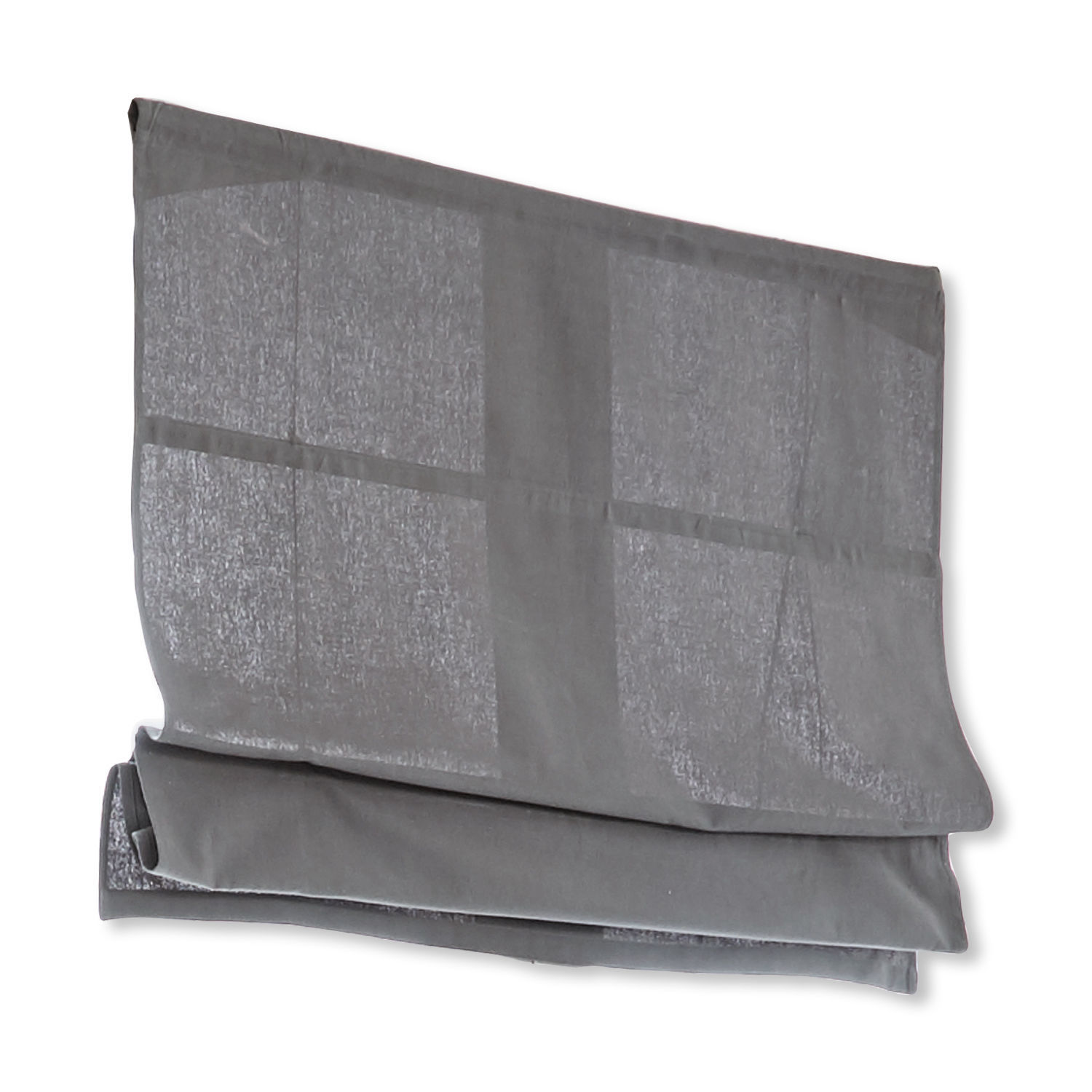 grigio Tenda a pacchetto grigia in tessuto semitrasparente, protezione pratica per finestre interne