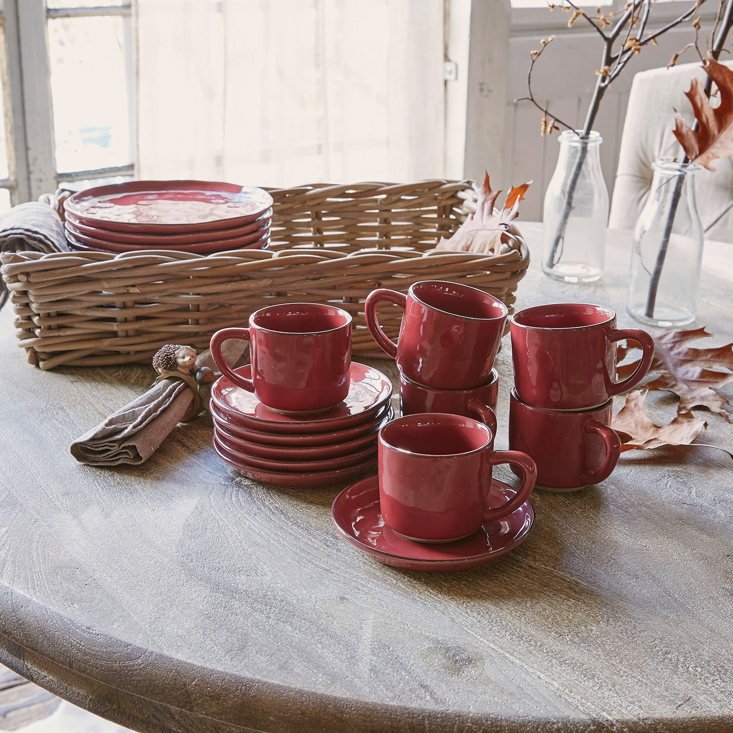 Set di 6 tazze con piattino Biarré
