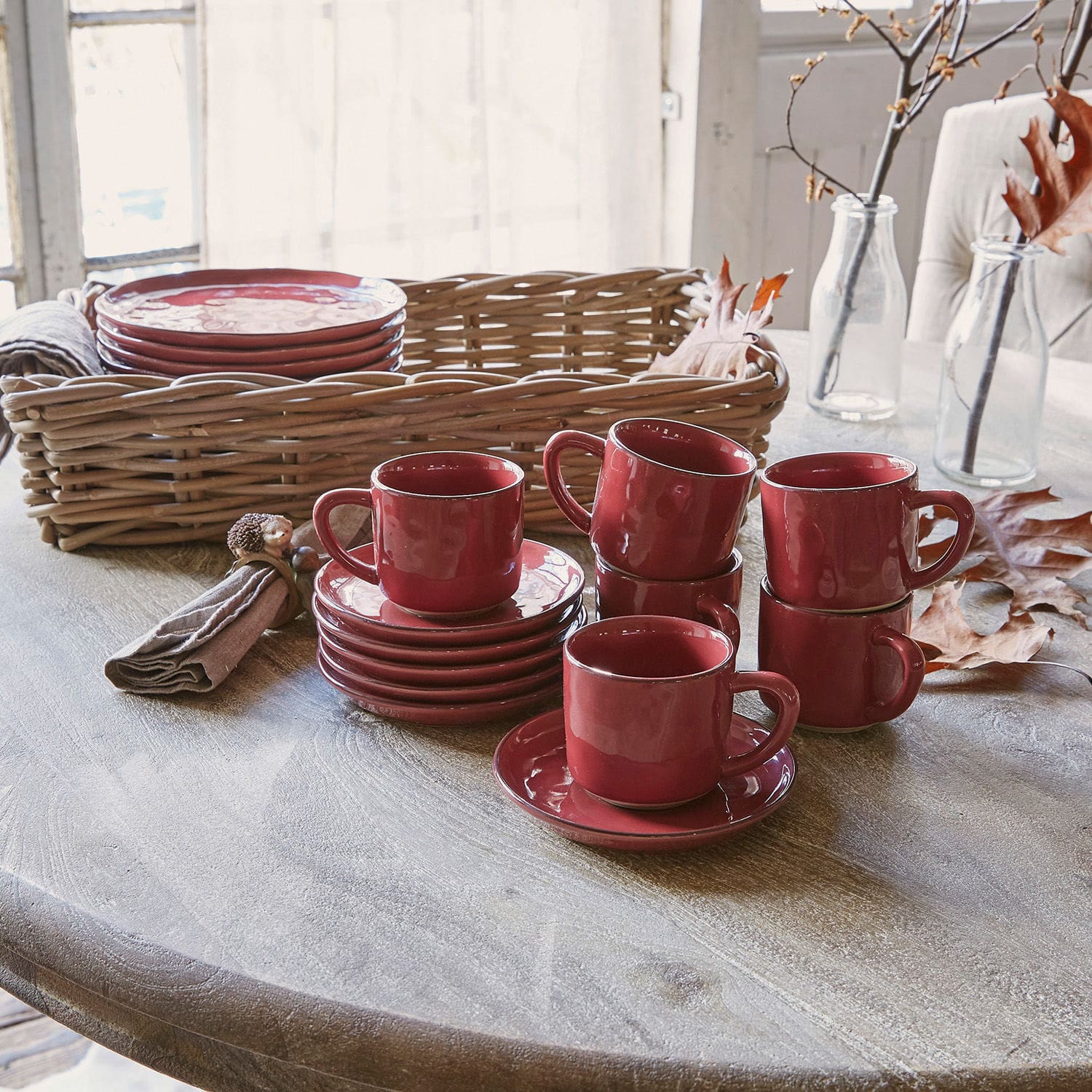Set di 6 tazze con piattino Biarré