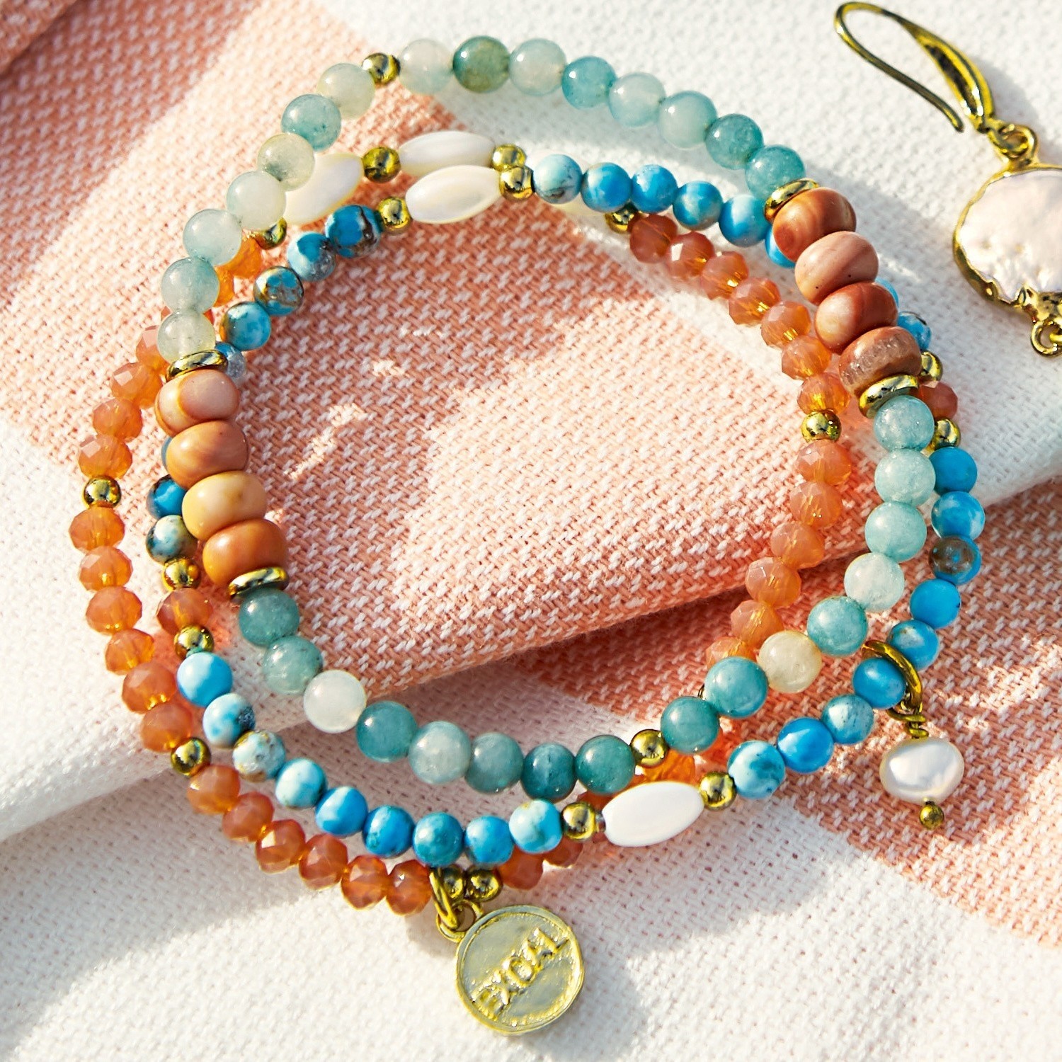 Set di 3 braccialetti Pía