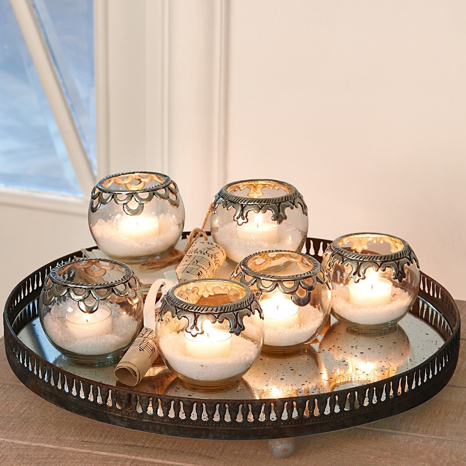 Set di 6 portalumini Ferriére