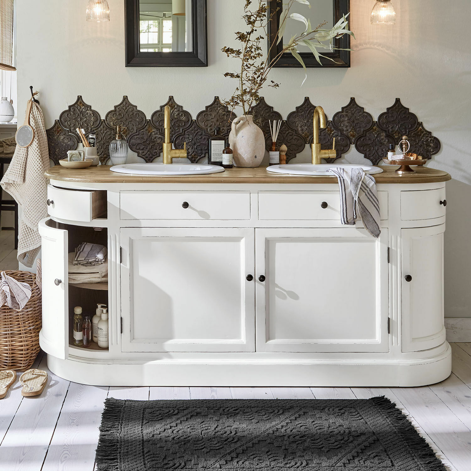 Mobile con doppio lavabo Louisiana