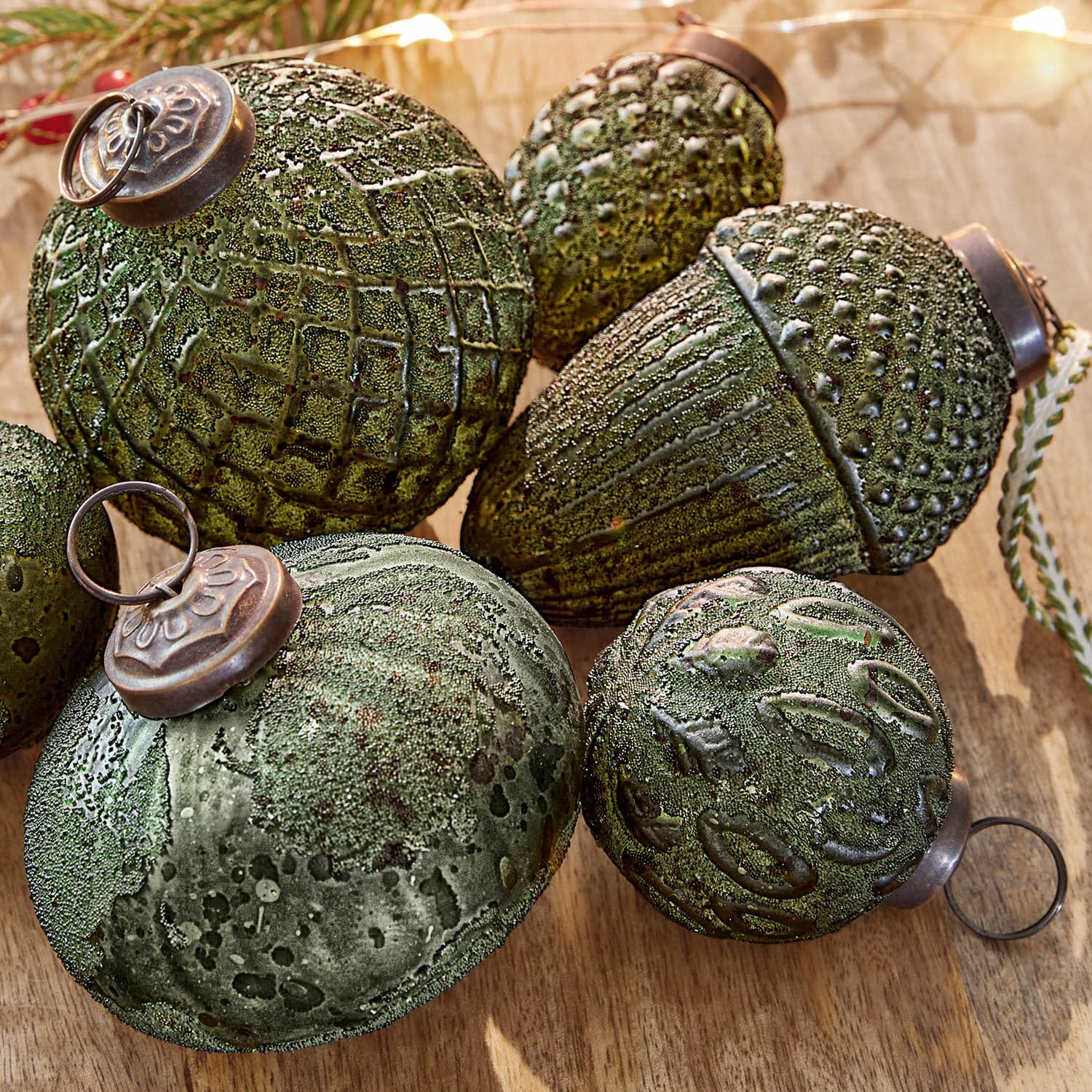 Set di 6 decorazioni natalizie Lento