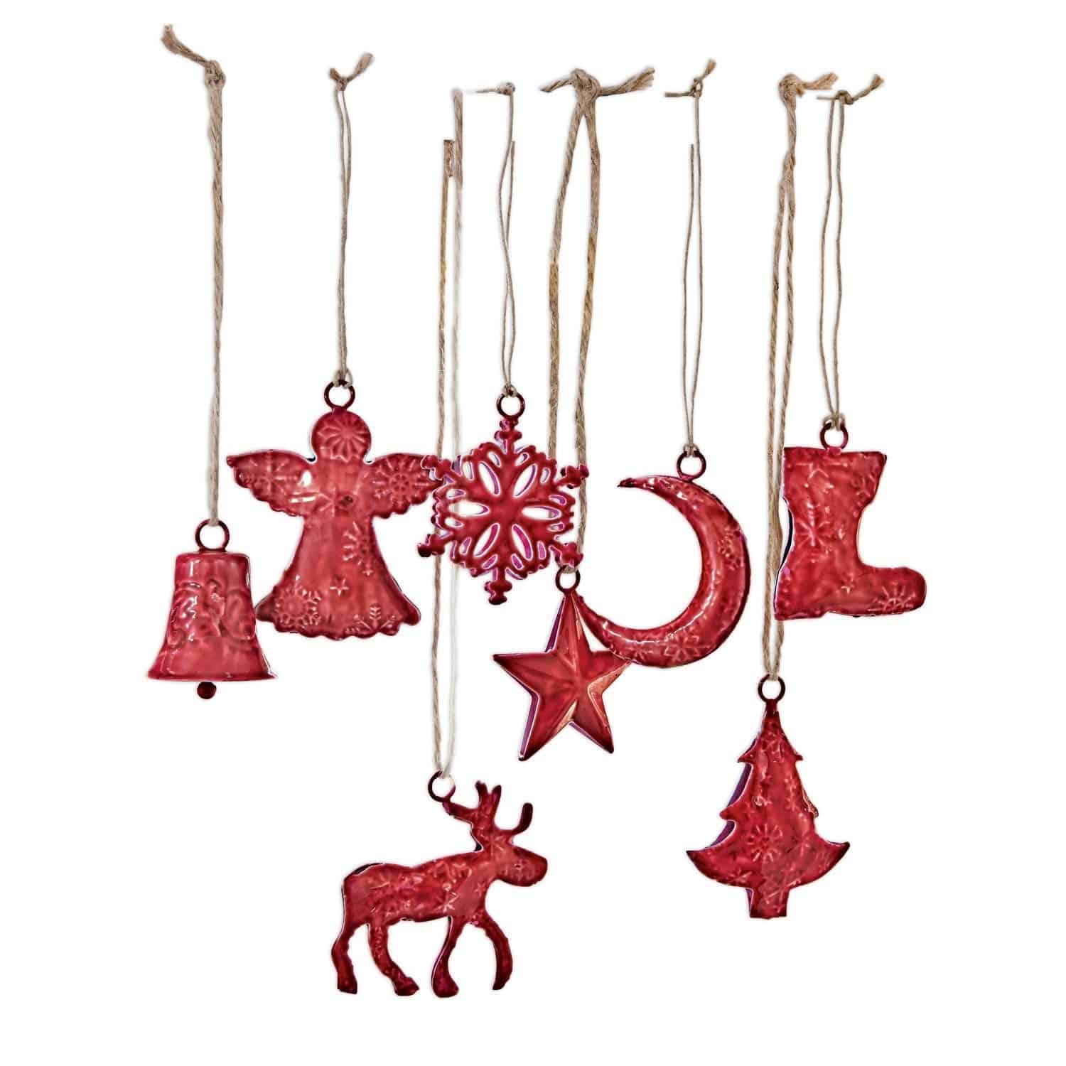 Set di 8 decorazioni natalizie Rudy & Co.