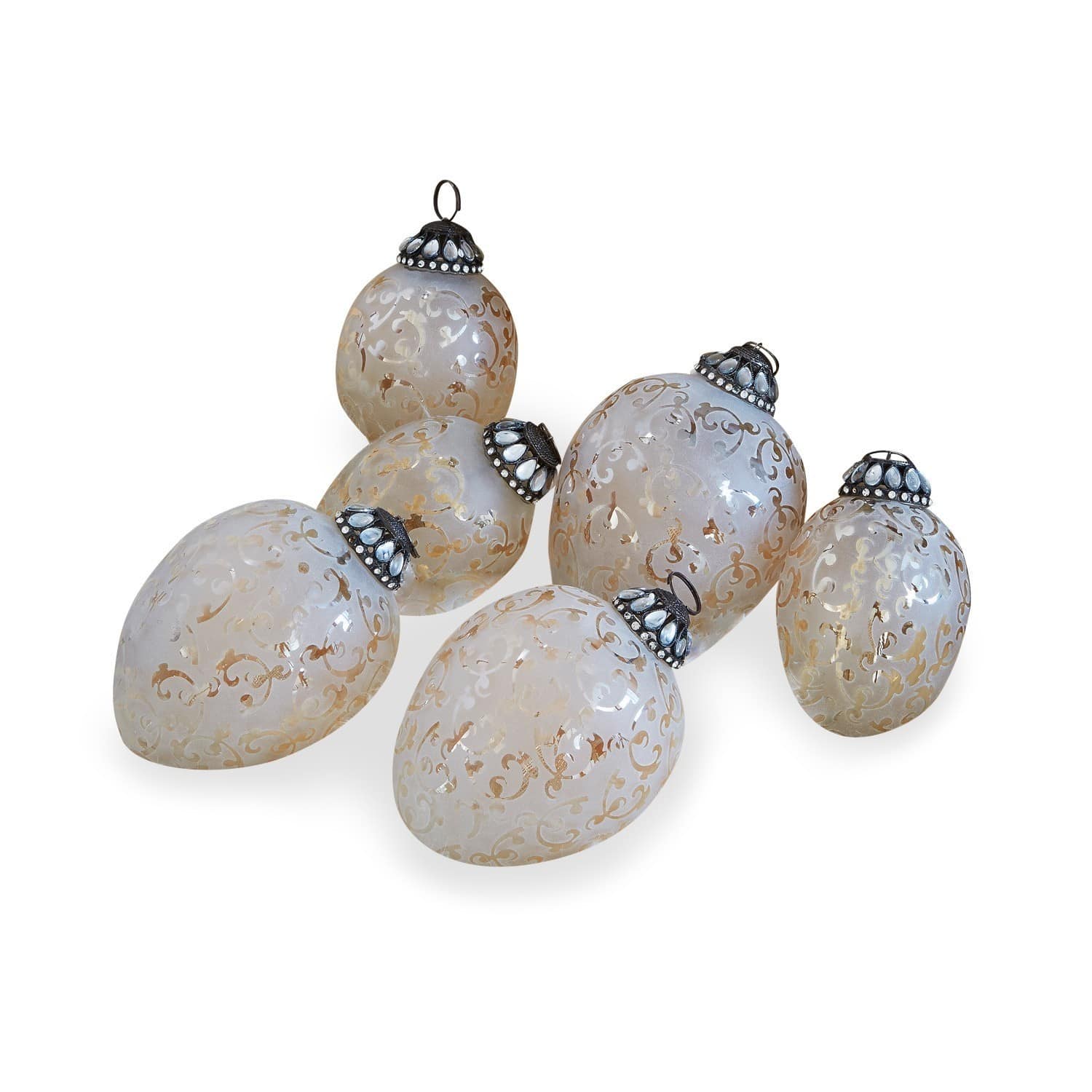 Set di 6 decorazioni natalizie Laila