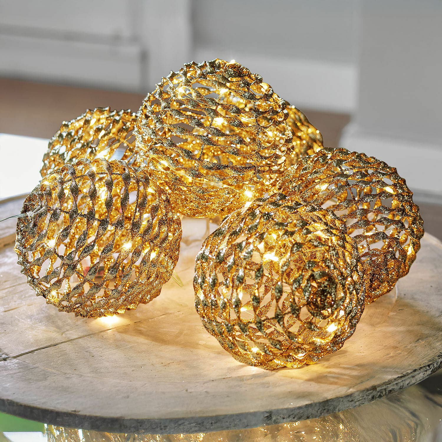 Set di 6 palline luminose a LED Serivane