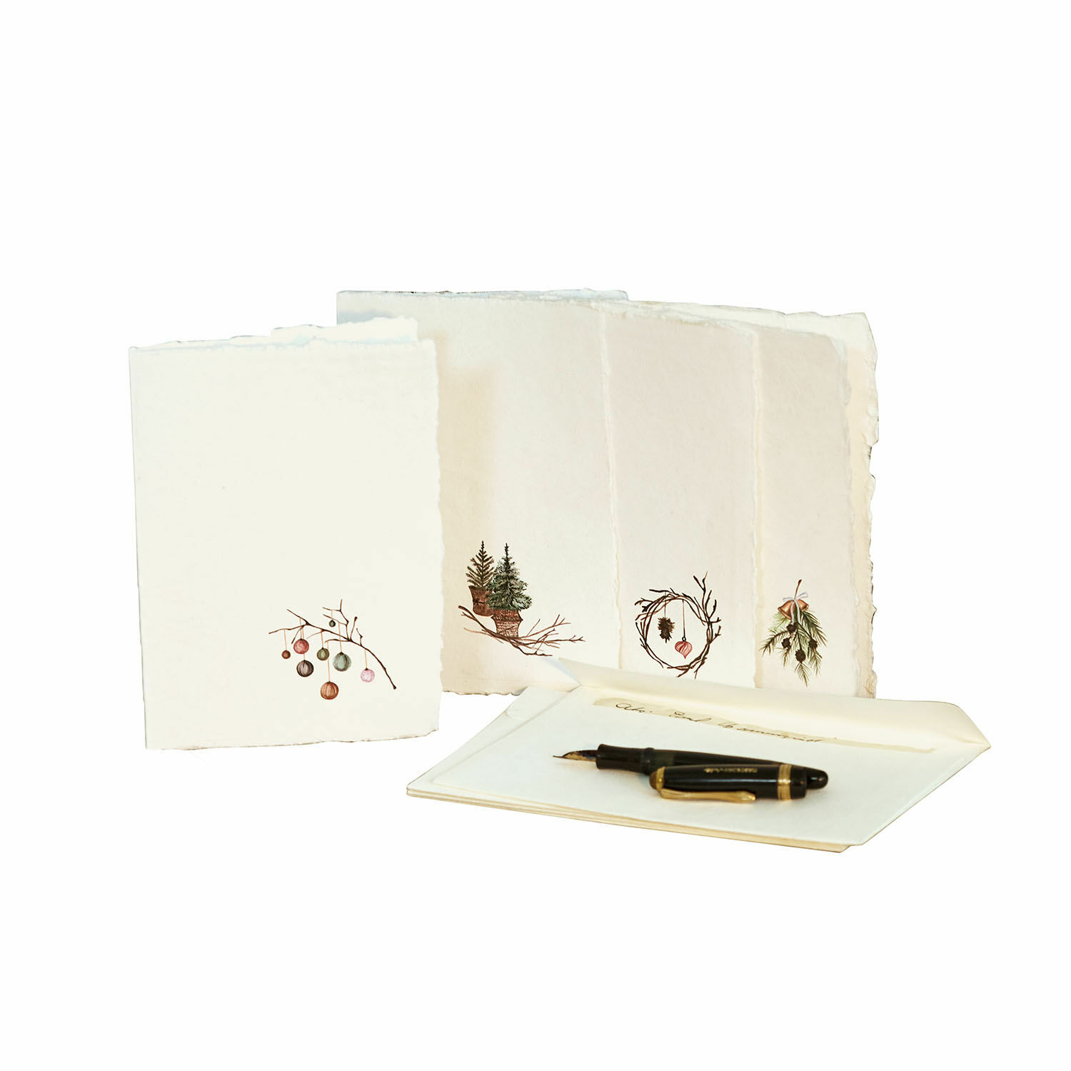Set di 4 biglietti di auguri Velorine