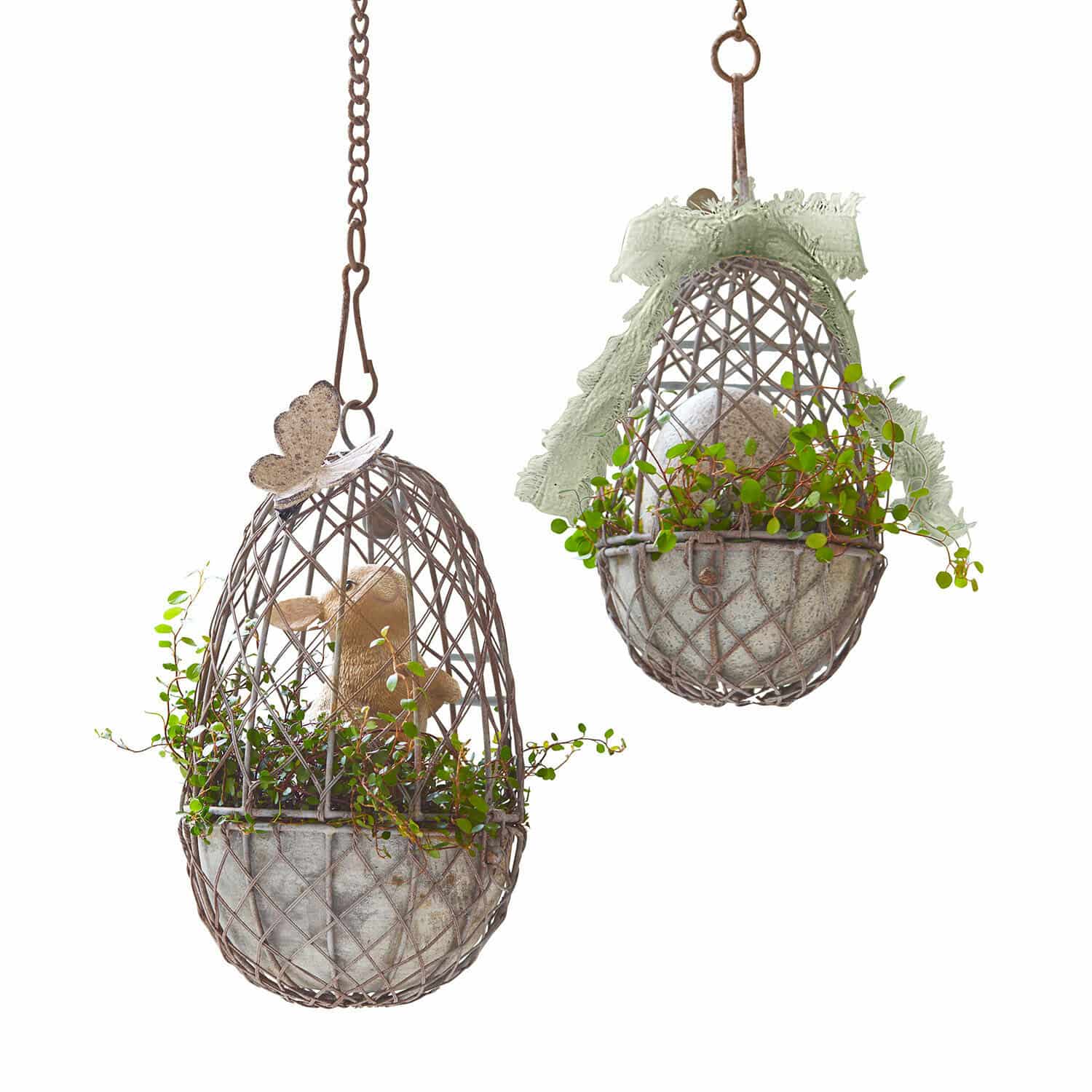 Coppia di gabbie decorative per uccellini Eralin