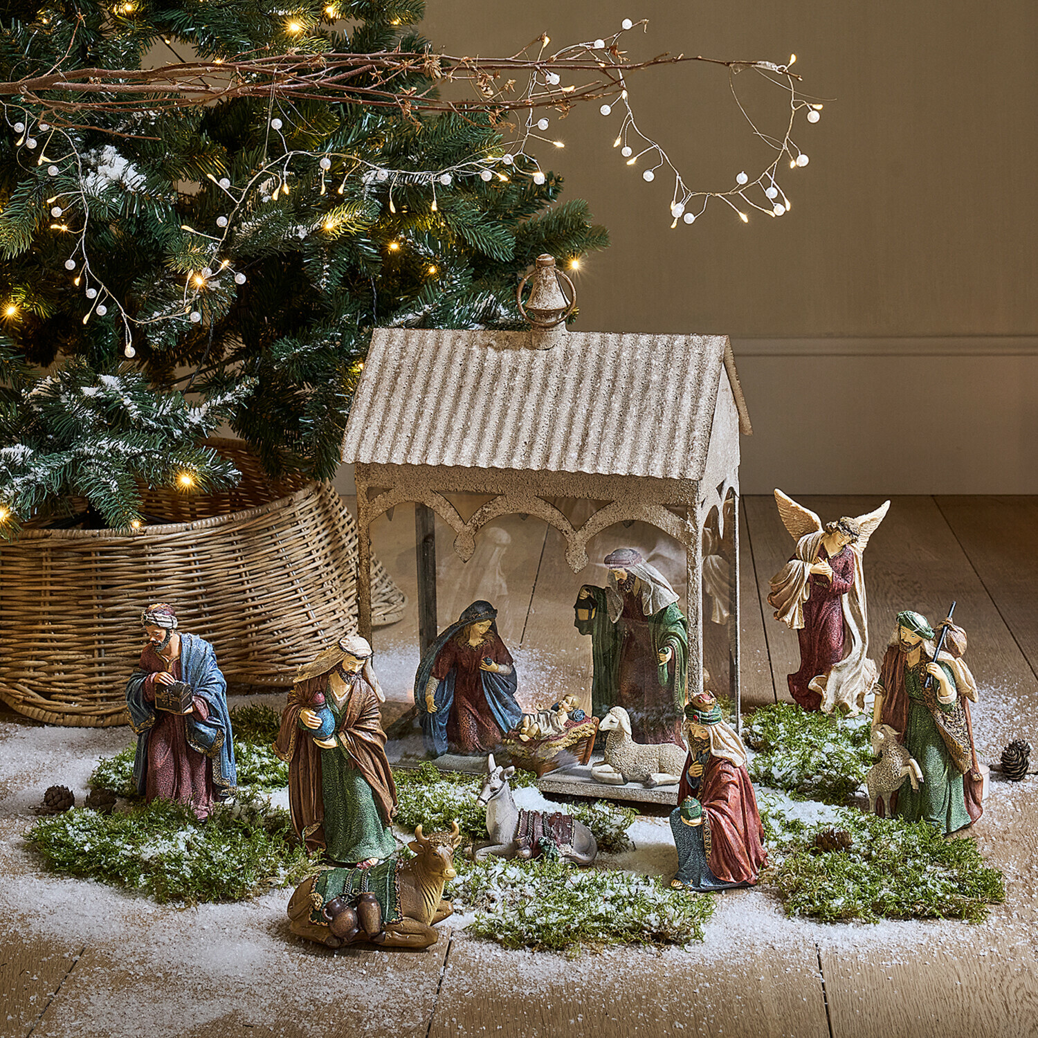 Set di 11 statuine per il presepe Christi
