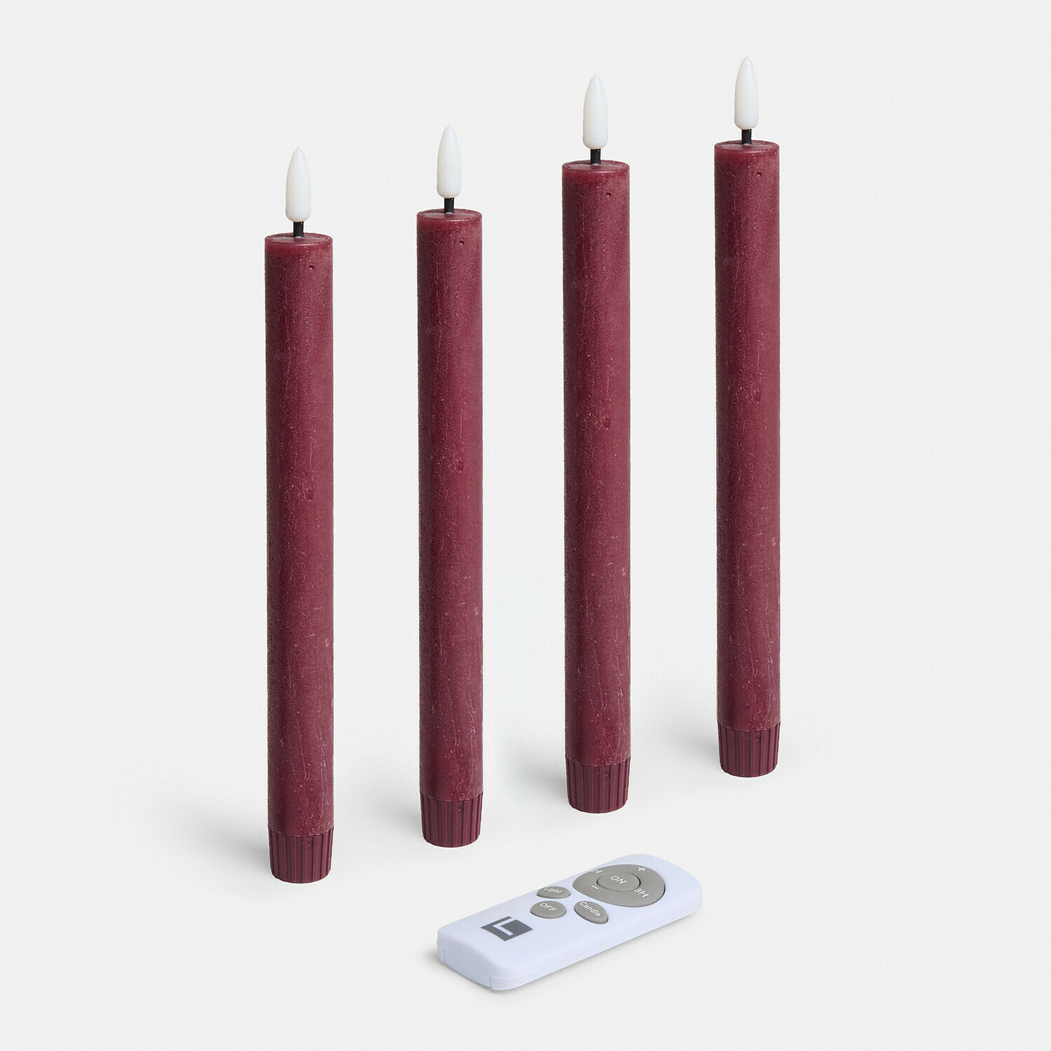 Set di 4 candele lunghe a LED Eldsora Set di 4 candele lunghe a LED Eldsora