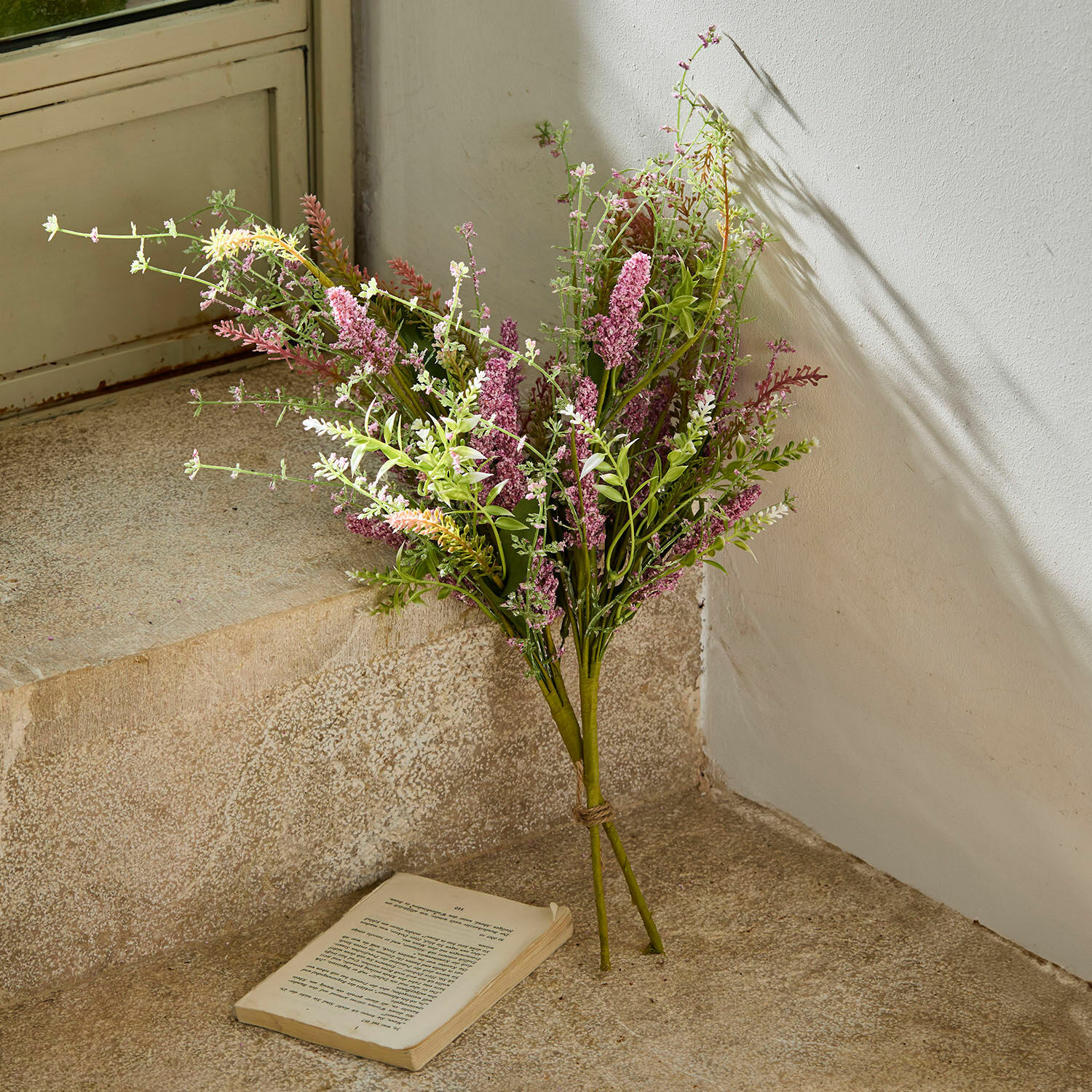 Coppia di mazzi di fiori decorativi Oiselette