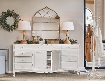 Shabby chic in bianco