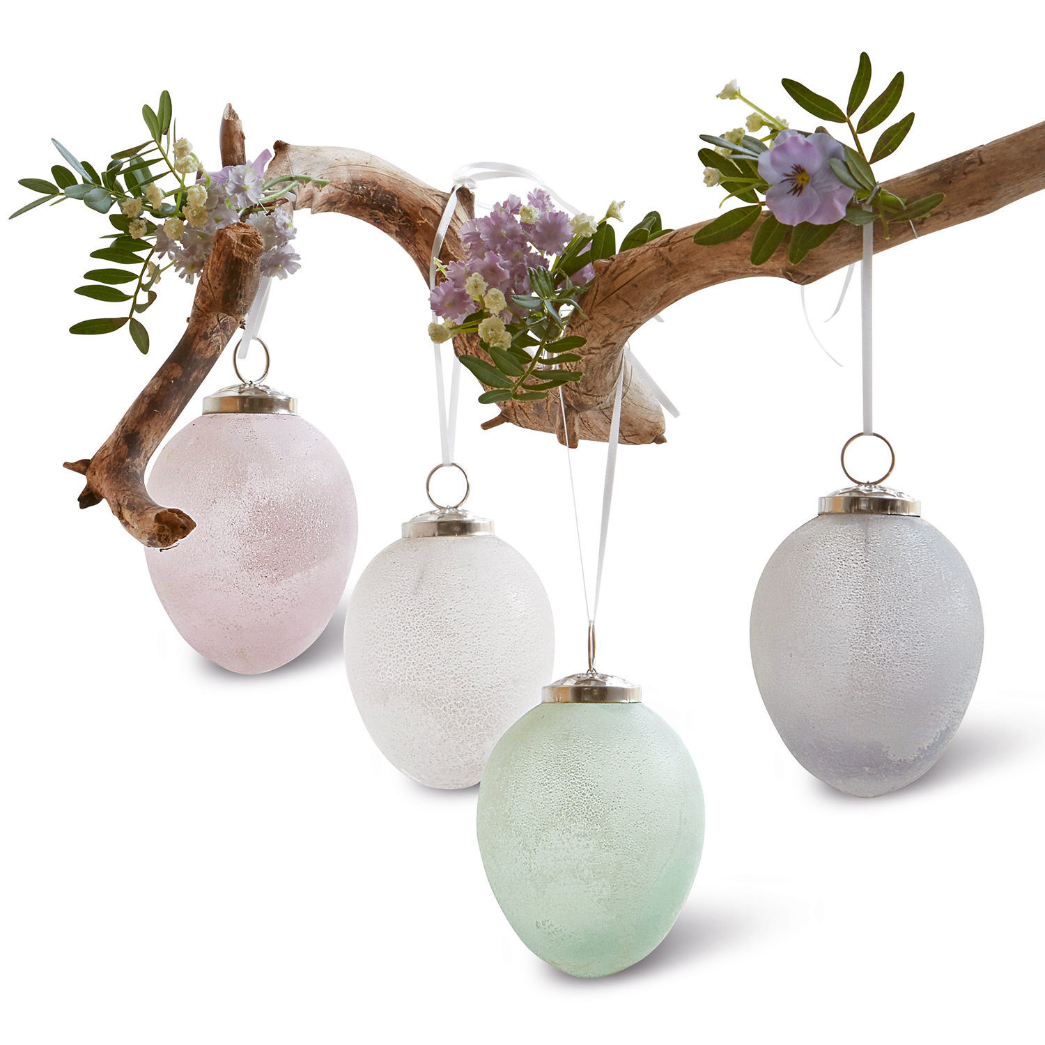 Set di 4 uova di Pasqua Marble