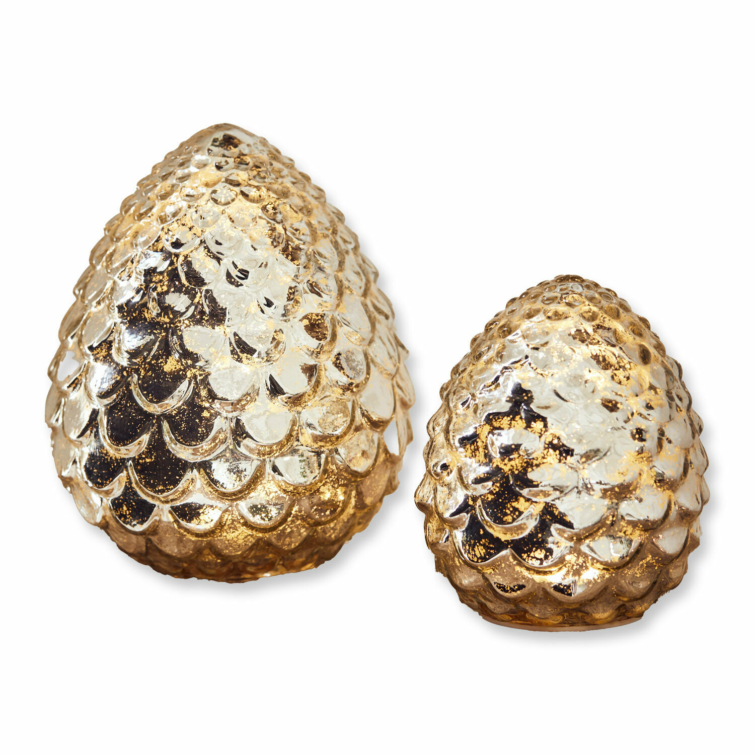 Coppia di pigne decorative Ibaque