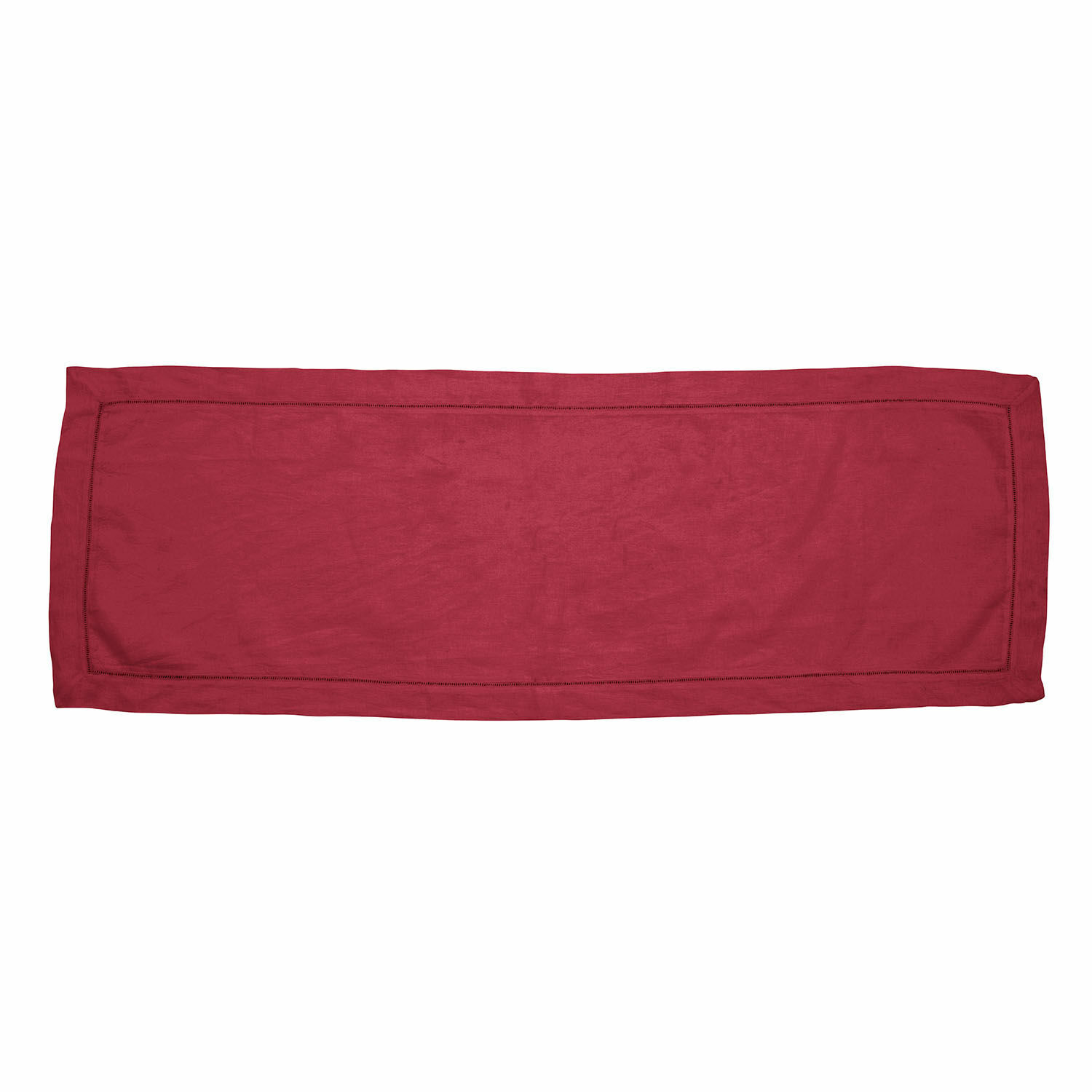 rosso Runner da tavola rosso in tessuto, design semplice per decorazioni d'interni e tavoli