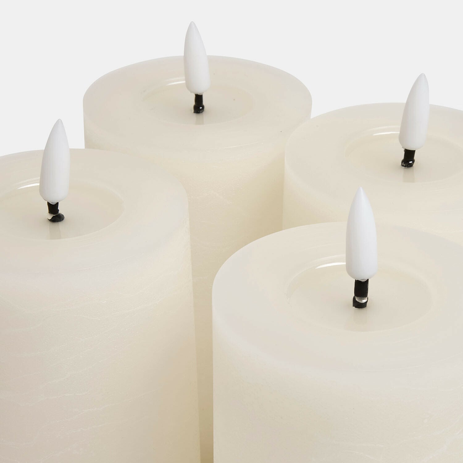 Set di 4 candele cilindriche a LED Rimfalla