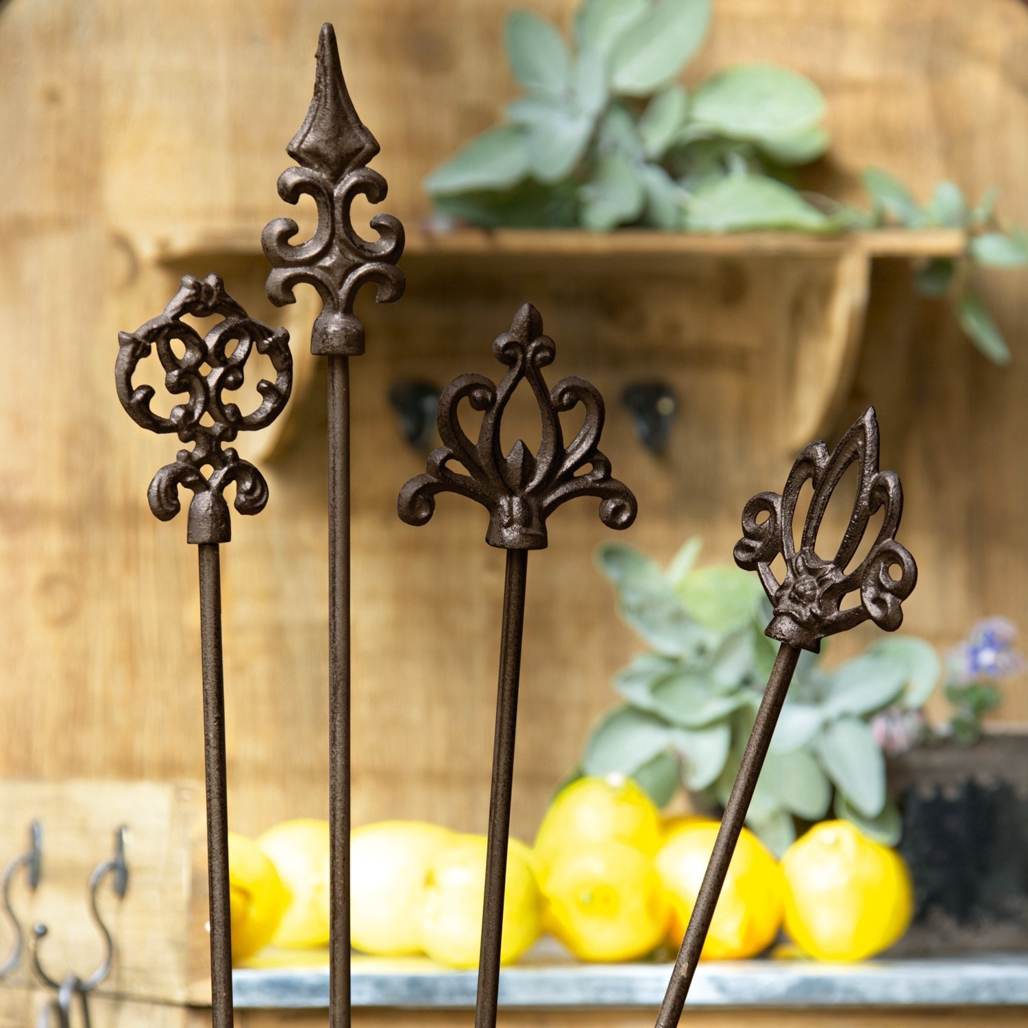 Set di 4 sostegni per rose Baton