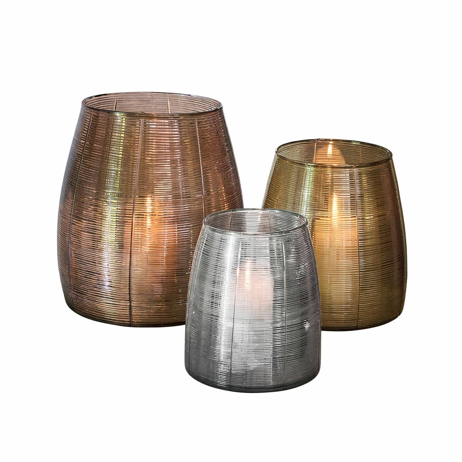 Set di 3 portalumini Uvenar