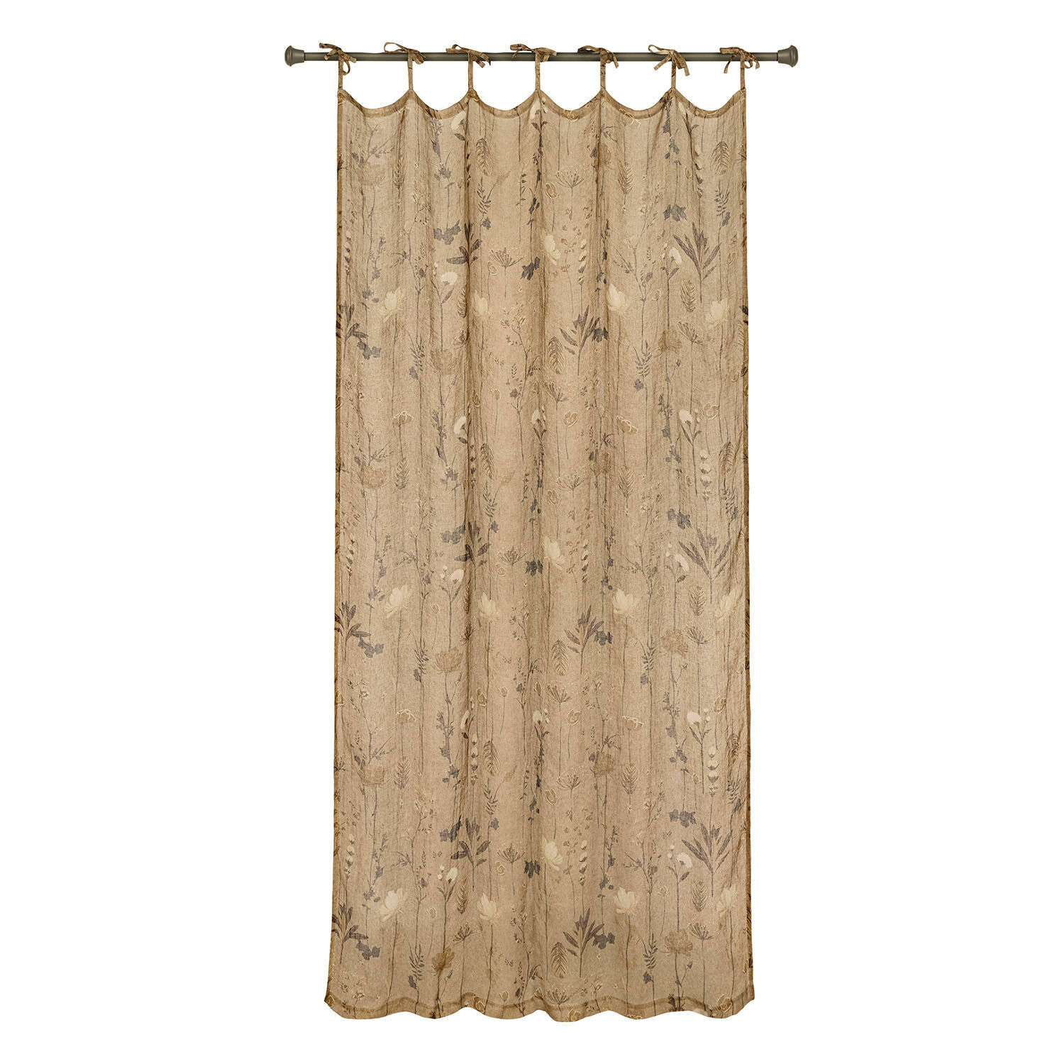 Scampolo Tenda Misto Lino Grigio Medio 80x320cm Scampolo Tenda Misto Lino Grigio Medio 80x320cm