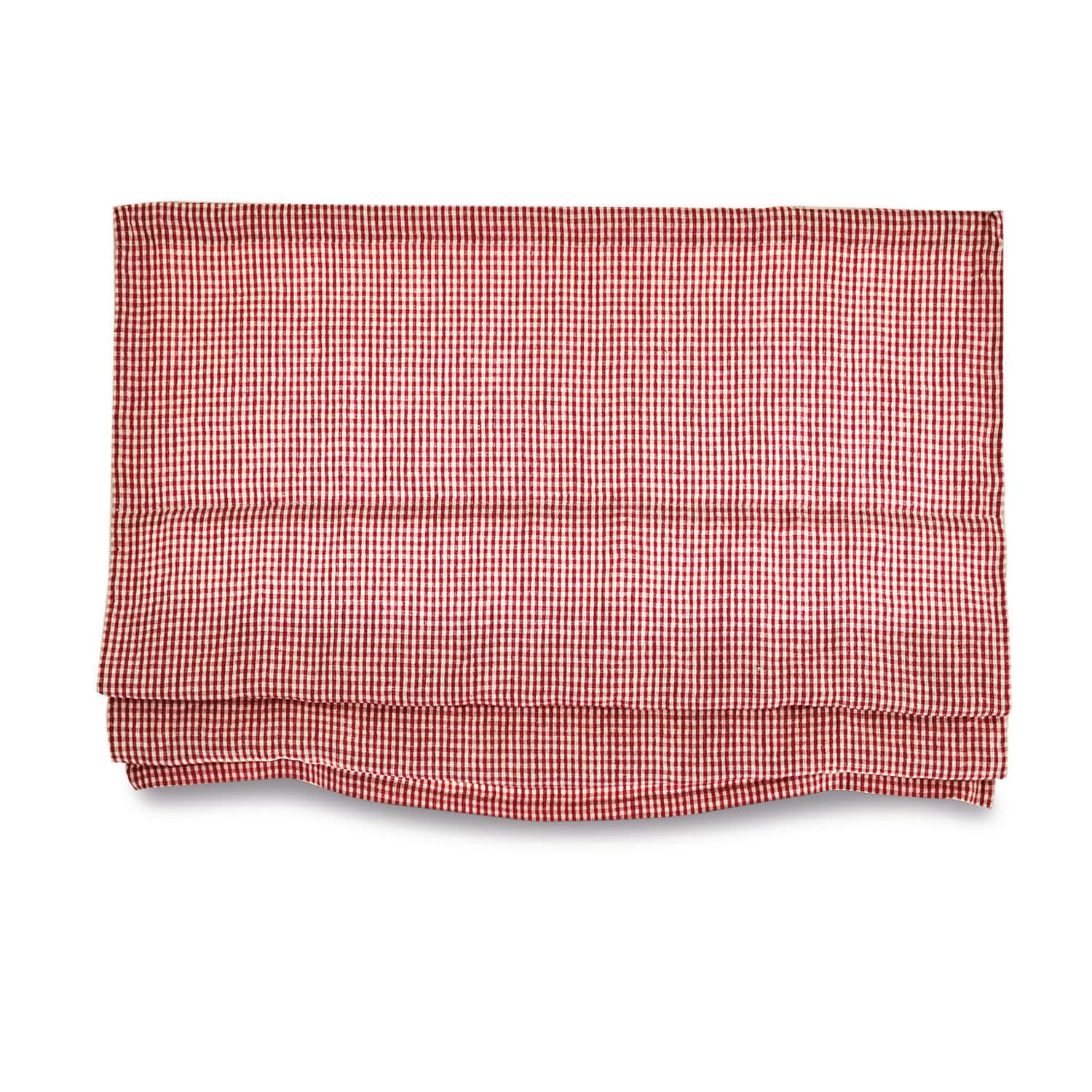 Tenda a pacchetto Aude Canovaccio in cotone rosso e bianco a quadretti, tessile da cucina pratico