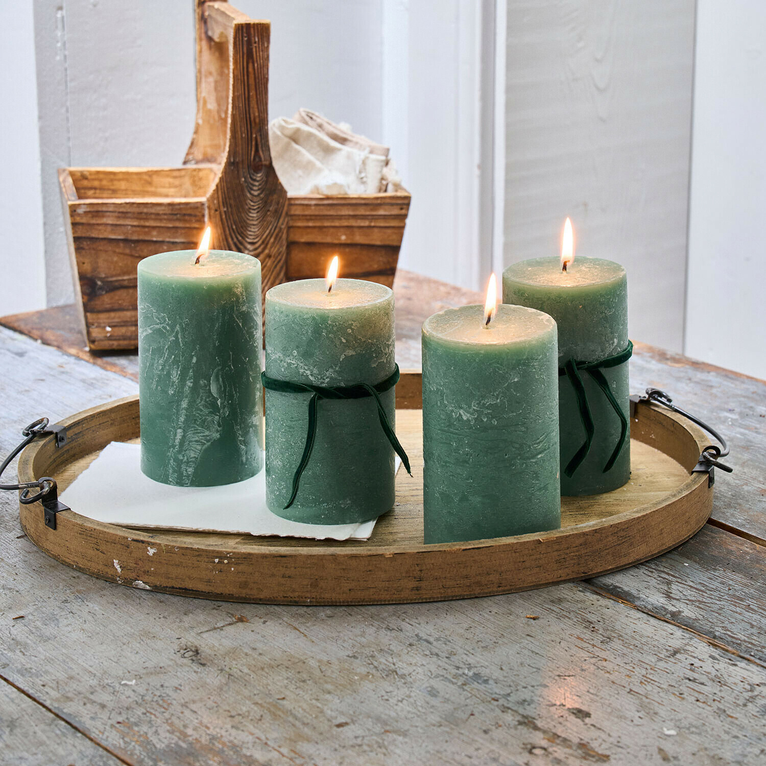 Set di 4 candele Braga