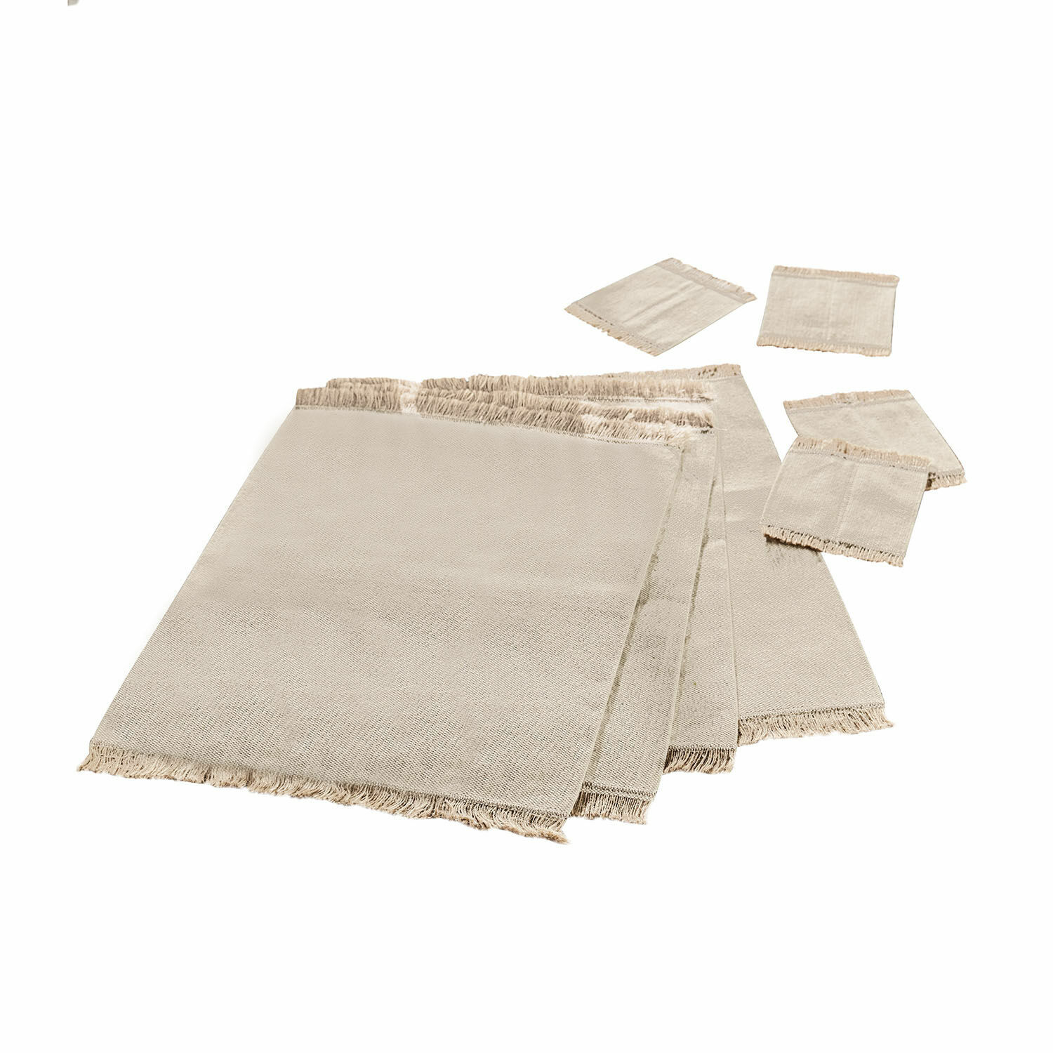 Set di 4 sottobicchieri e 4 tovagliette Abitain