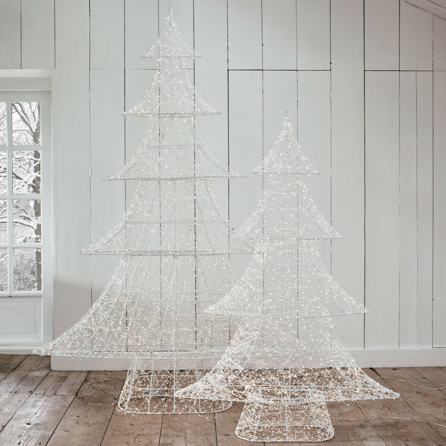 Coppia di alberi di Natale a LED Frosthem