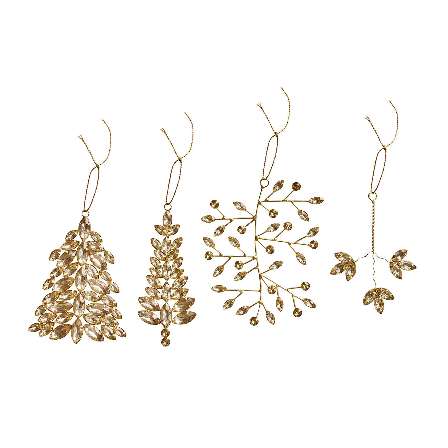 Set di 4 decorazioni natalizie Zaniva