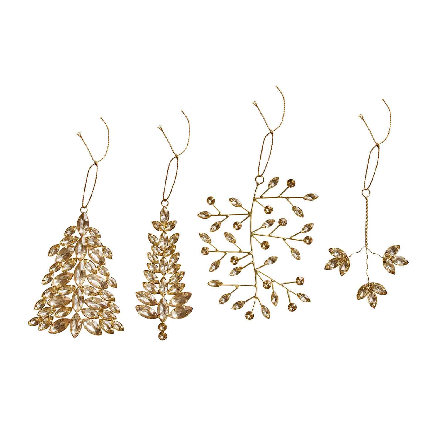Set di 4 decorazioni natalizie Zaniva