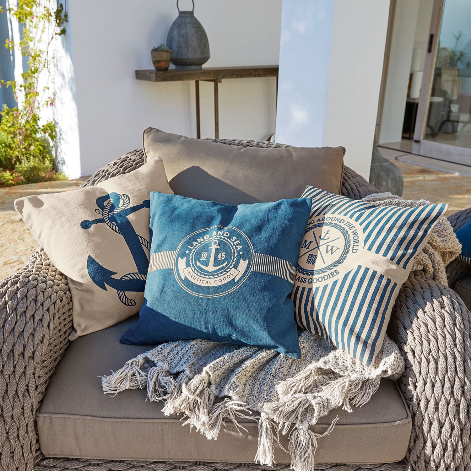Set di 3 copricuscini Agde