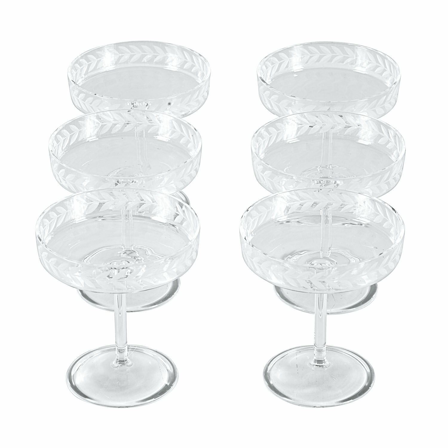 Set di 6 coppe per champagne Macomb