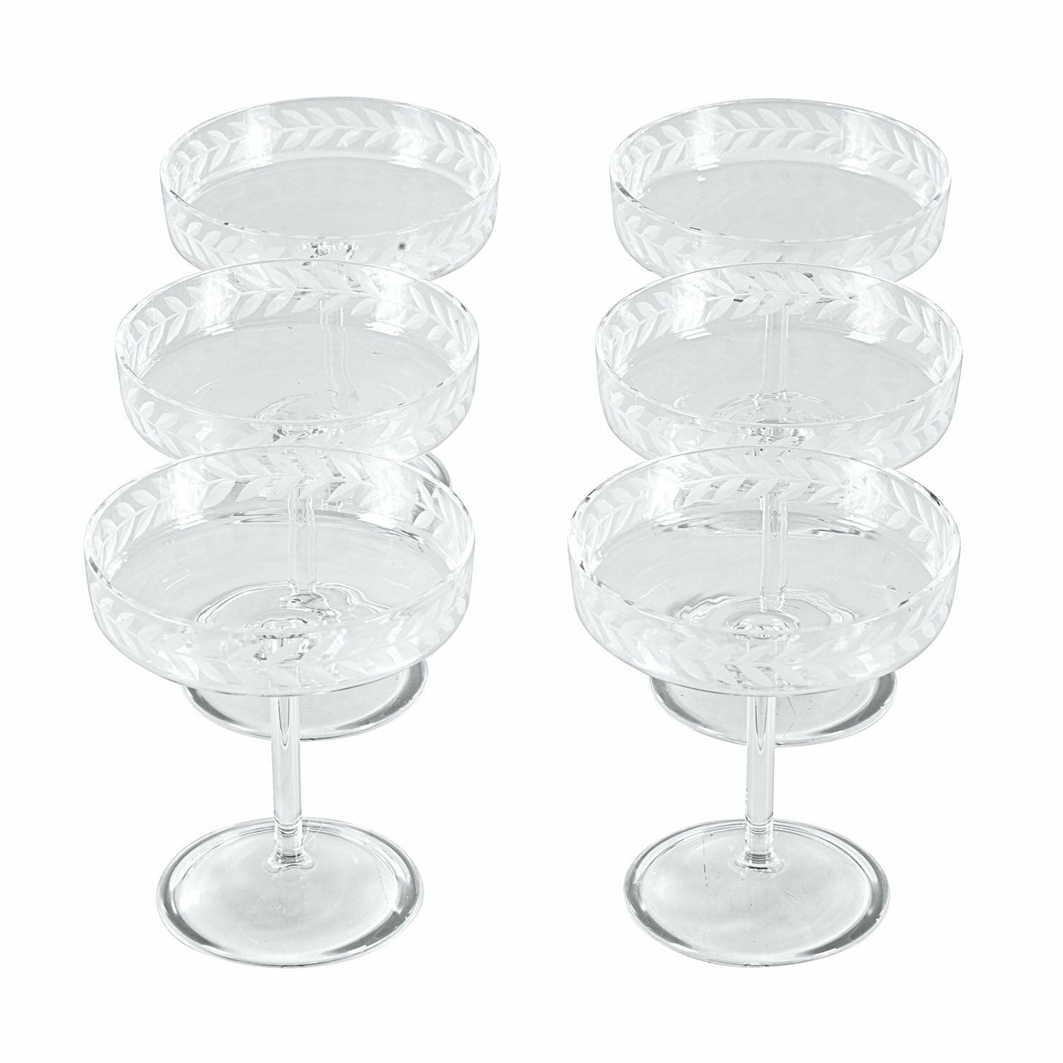 Set di 6 coppe per champagne Macomb
