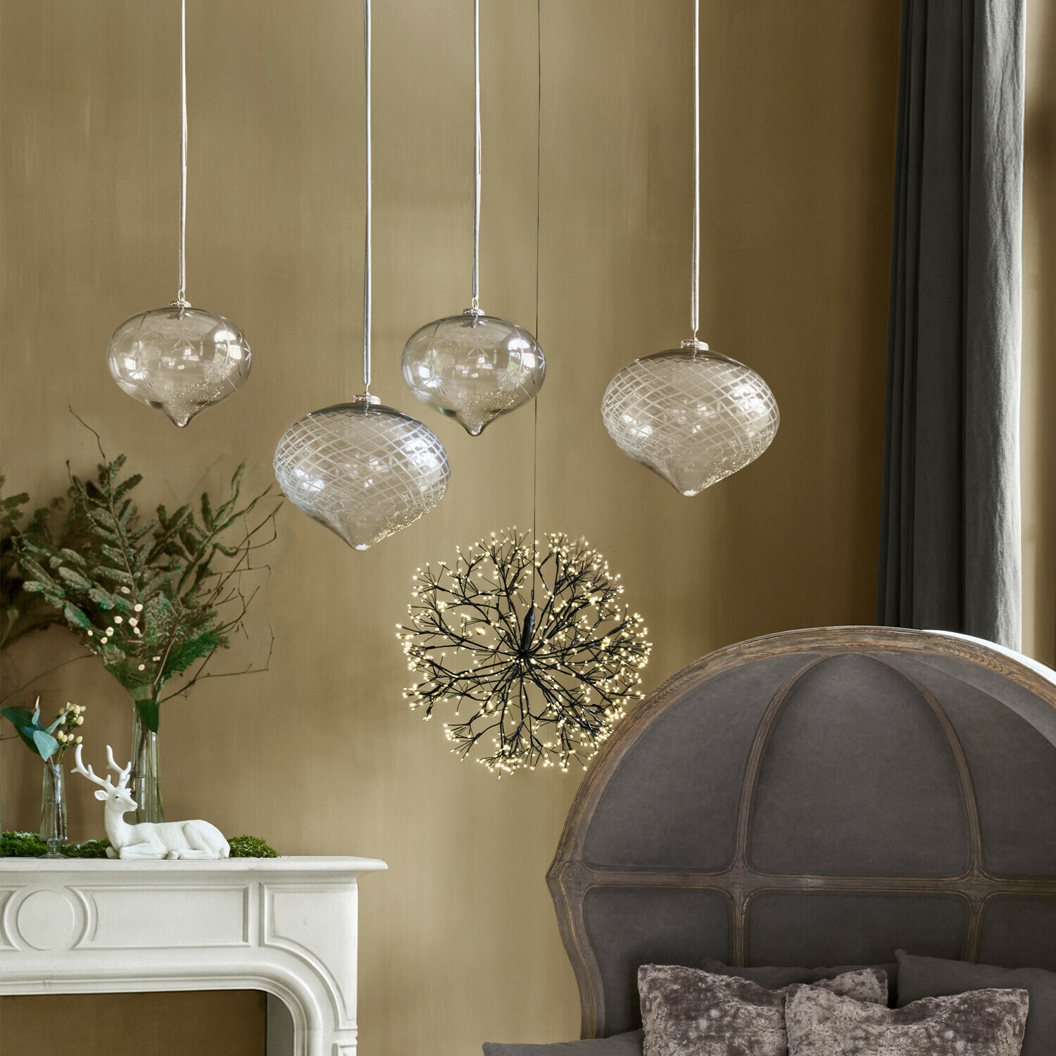 Coppia di decorazioni natalizie Péralise