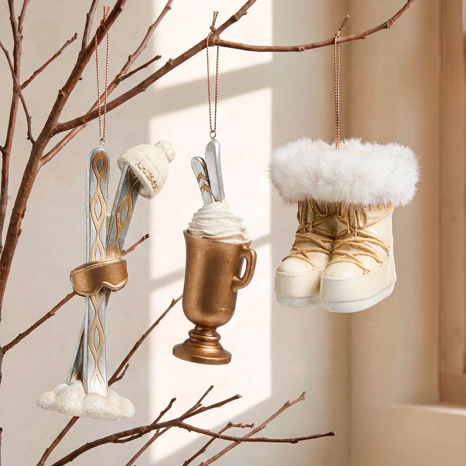 Set di 3 decorazioni da appendere Abilen
