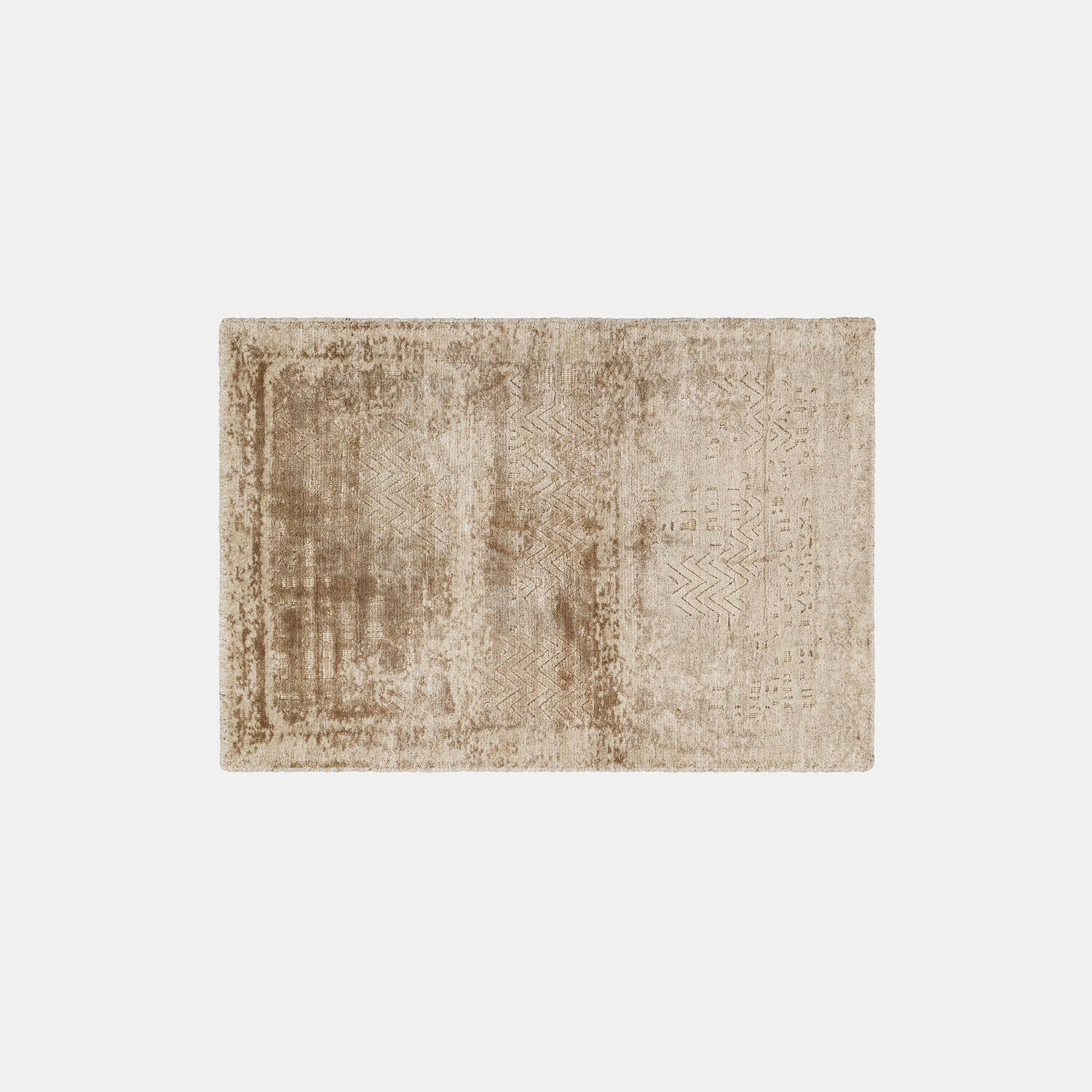 Tappeto Ashmere Tappeto beige con motivo delicato e texture morbida, ideale per soggiorno e camera da letto