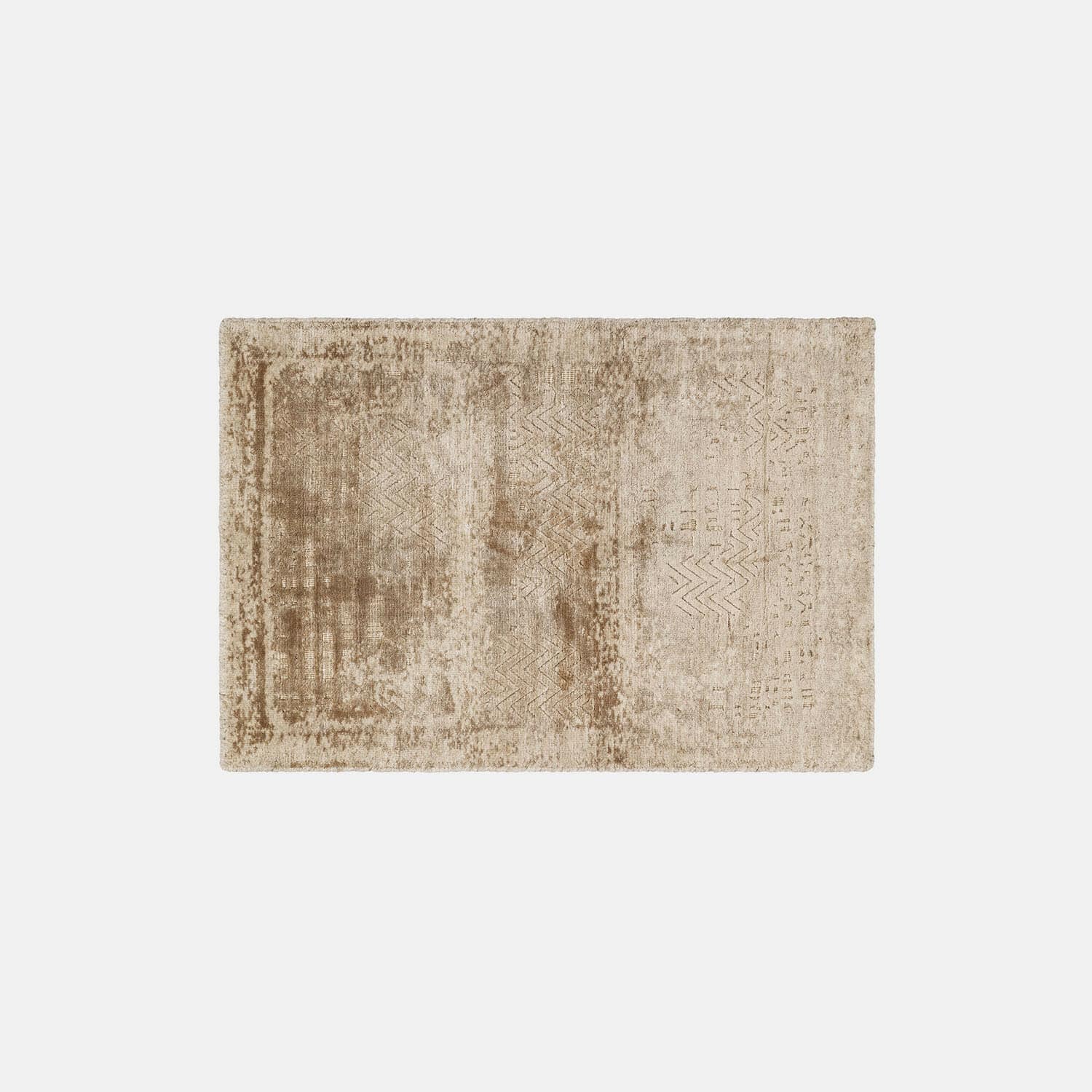 Tappeto Ashmere Tappeto beige con motivo delicato e texture morbida, ideale per soggiorno e camera da letto