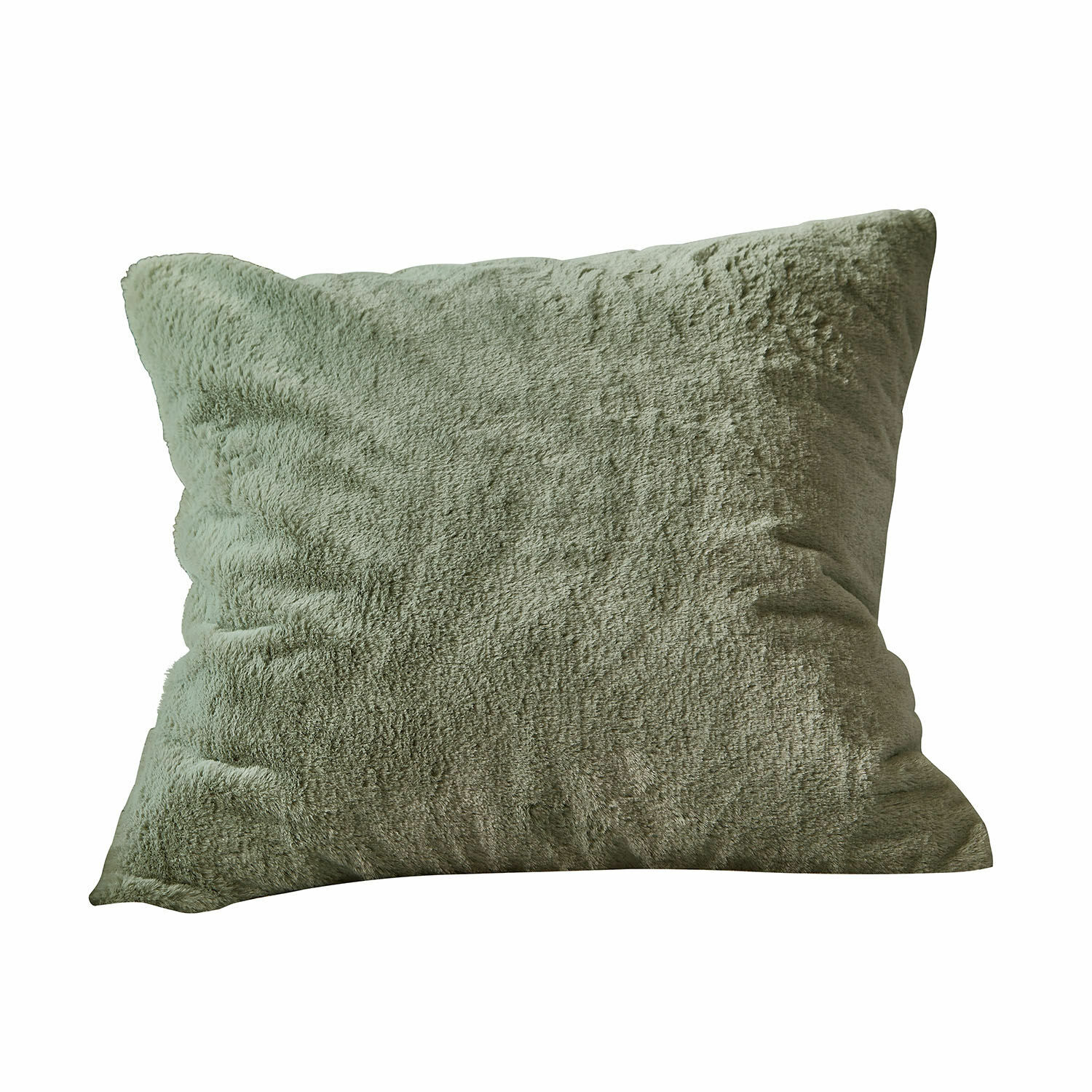 Copricuscino Léorienne Cuscino decorativo verde in materiale morbido e peloso per soggiorno e camera da letto
