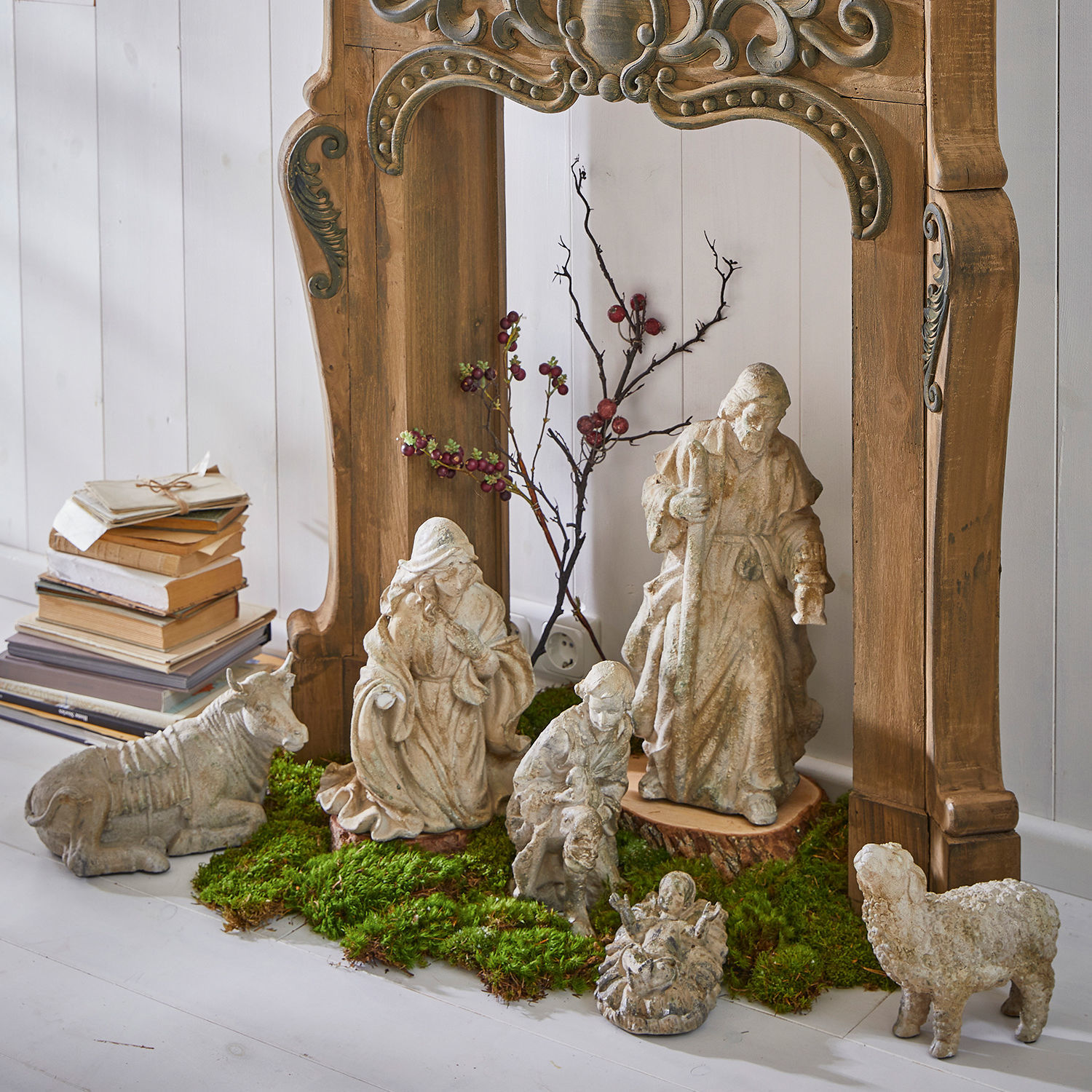 Set di 6 statuine per il presepe Pouponnière