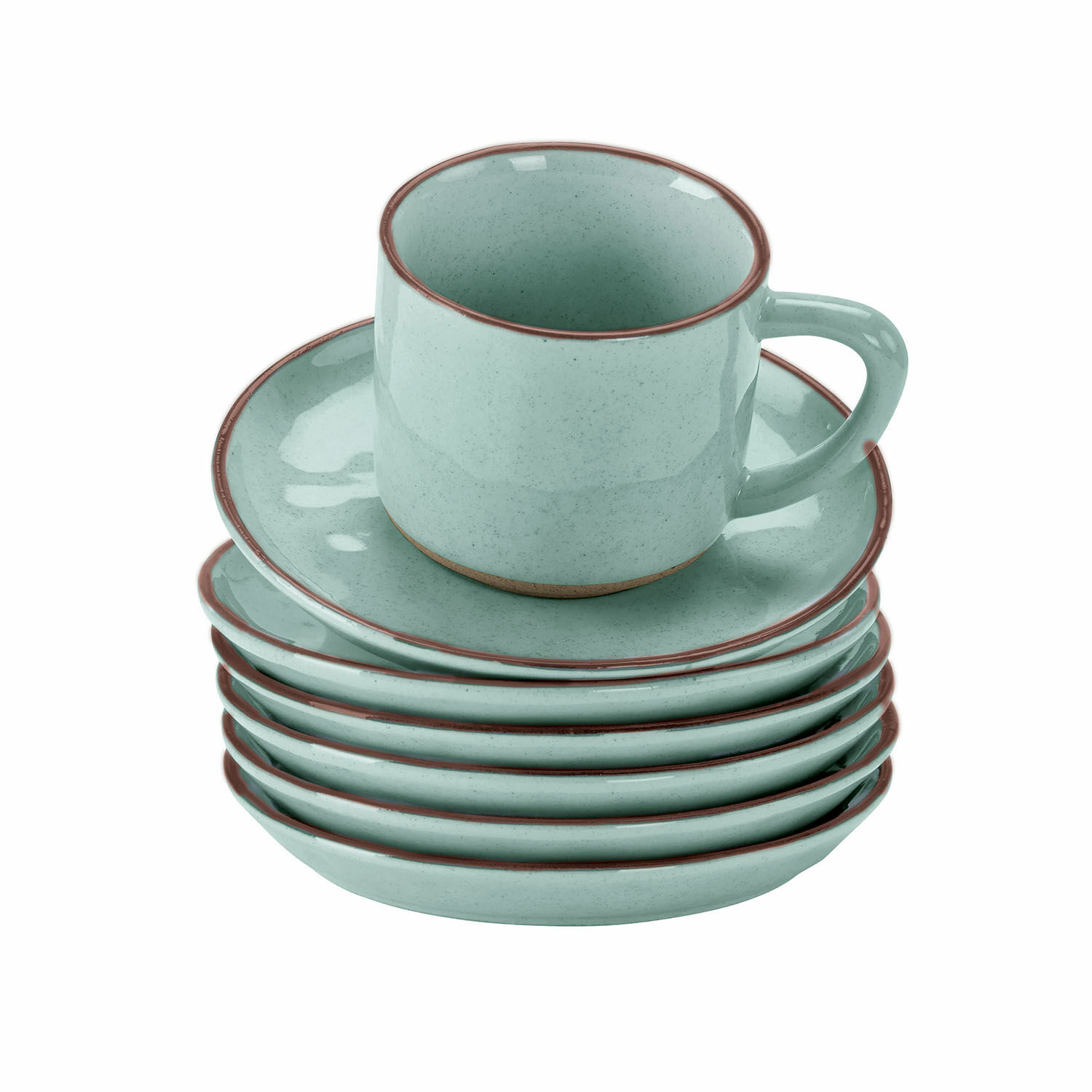 Set di 6 tazze con piattino Biarré