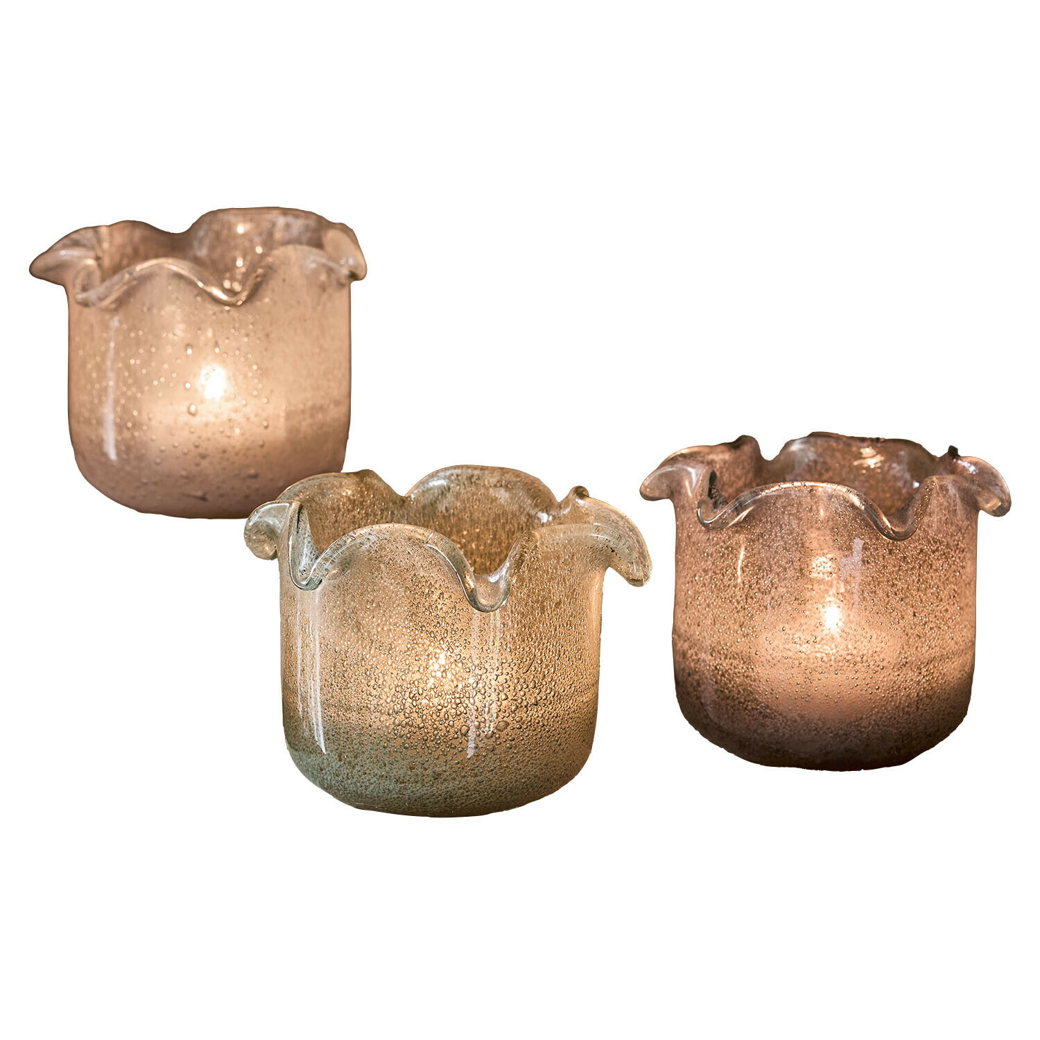 Set di 3 portalumini Venara